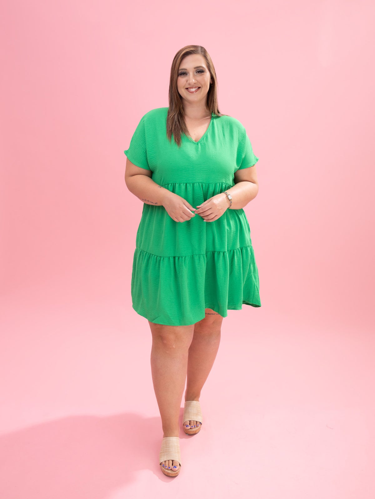 Airflow Tiered Knee Length Dress by DD Design | S-3XL *Final Sale* | Great  Fashion. Amazing Deals. | Discount Divas Women's Clothing Boutique