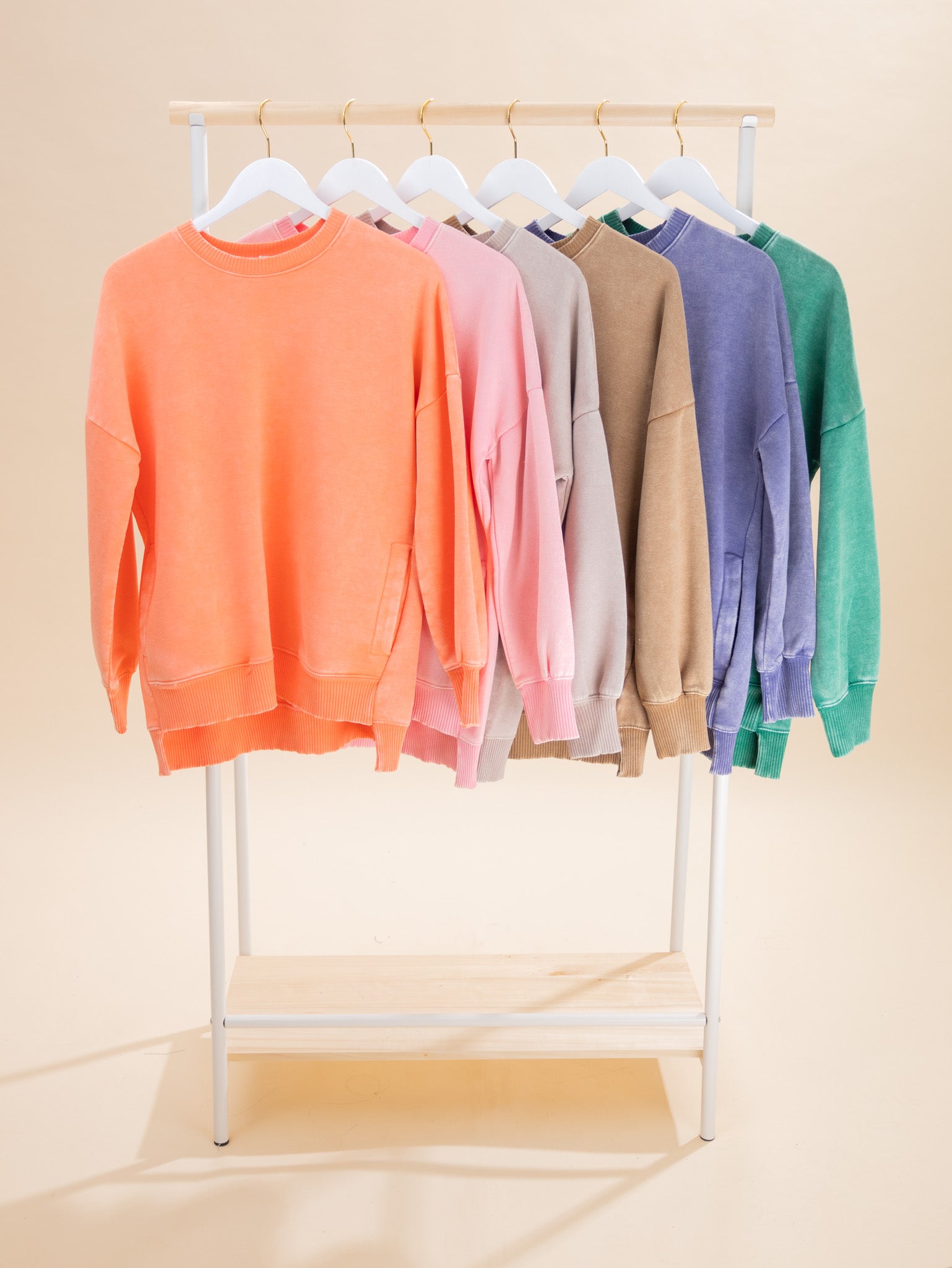 Y*L様 the apartment セーター XXL Zenana Acid Wash Fleece High Low Hem Pullover | S - 3X | Great