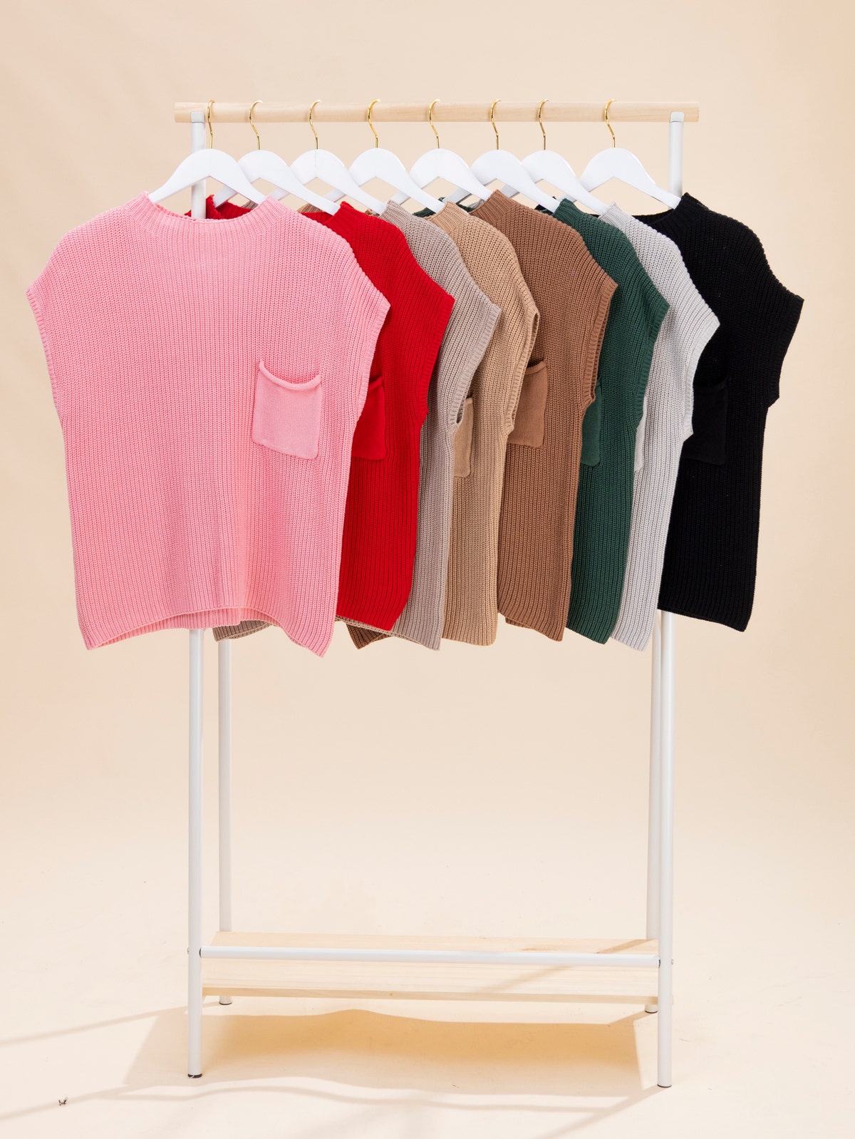 Zenana Viscose Mock Neck Short Sleeve Boxy Sweater