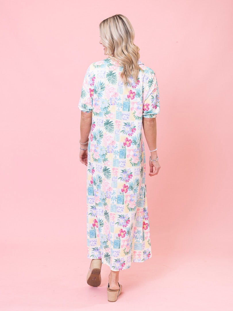 Luxe Wrinkle Free Tropical Maxi Dress by DD Design | S-3XL | Great Fashion.  Amazing Deals. | Discount Divas Women's Clothing Boutique