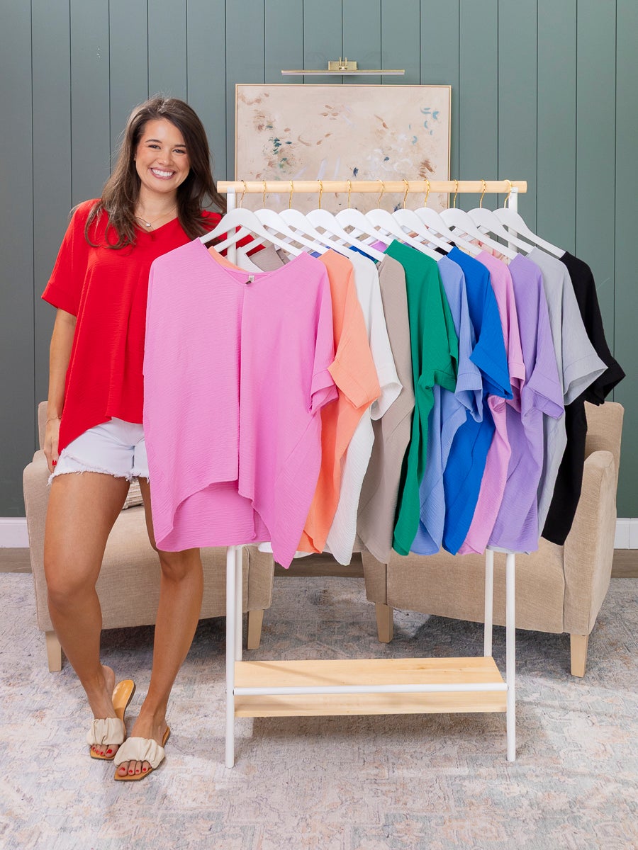 Zenana V-Neck Dolman Airflow Top | S-3XL | Great Fashion. Amazing