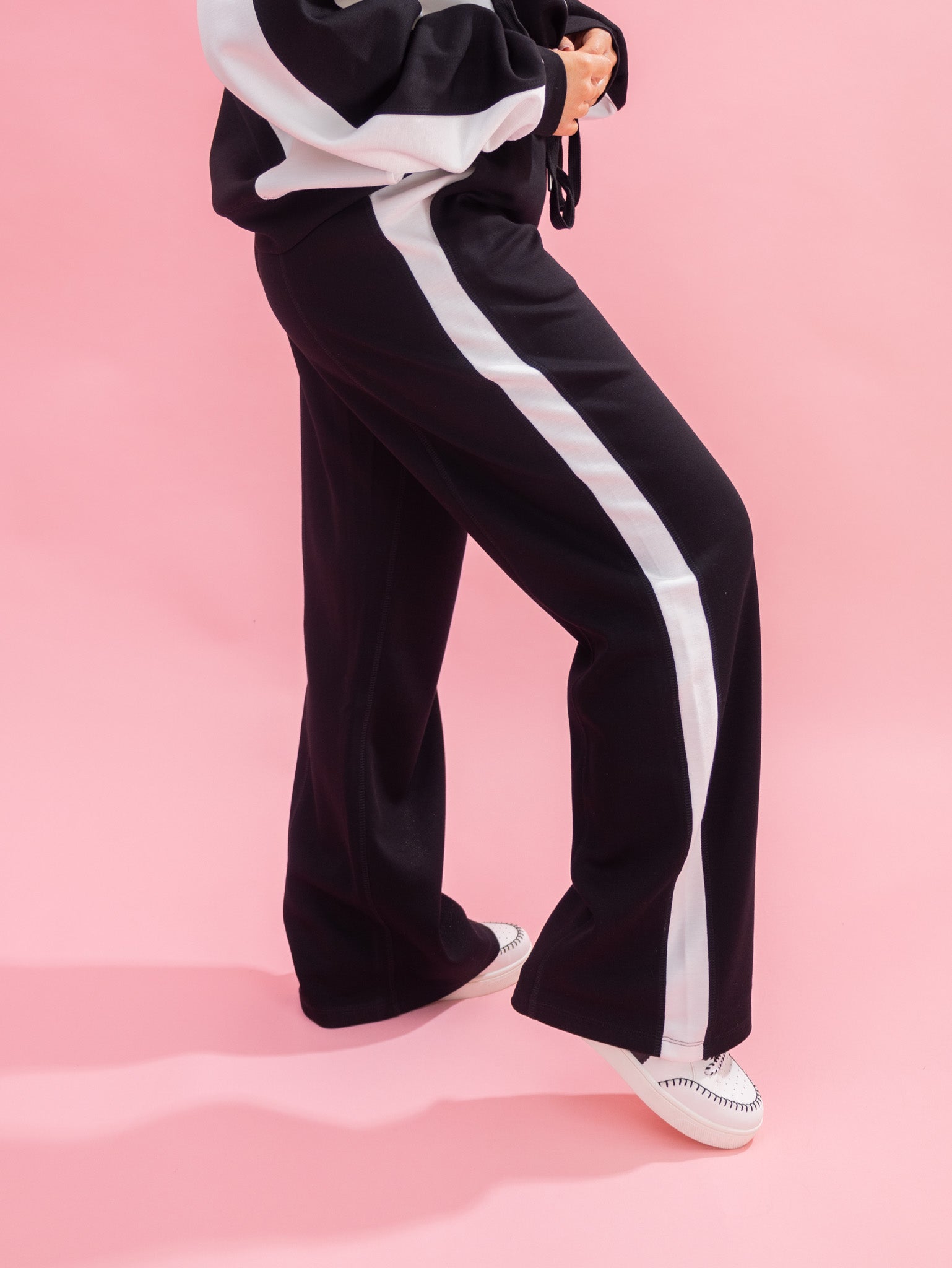 ●●ODS●● BELTED WAVE SLACKS (5color) Zpanxa Wide Leg Pants Woman Solid Color Elastic Waistband