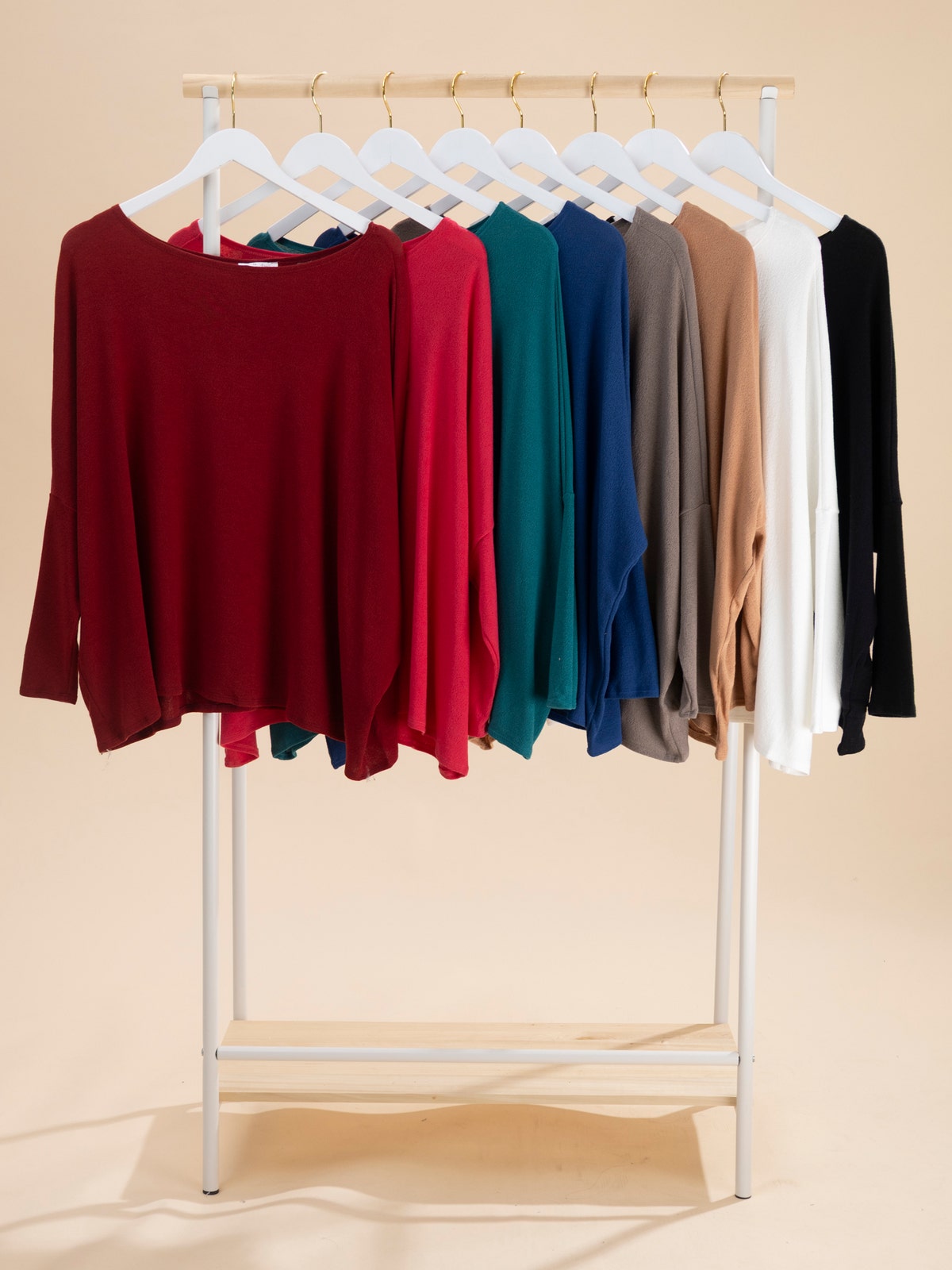 CHARLOTTE AVERY:  WIDE LEG KNIT SATIN PANTS