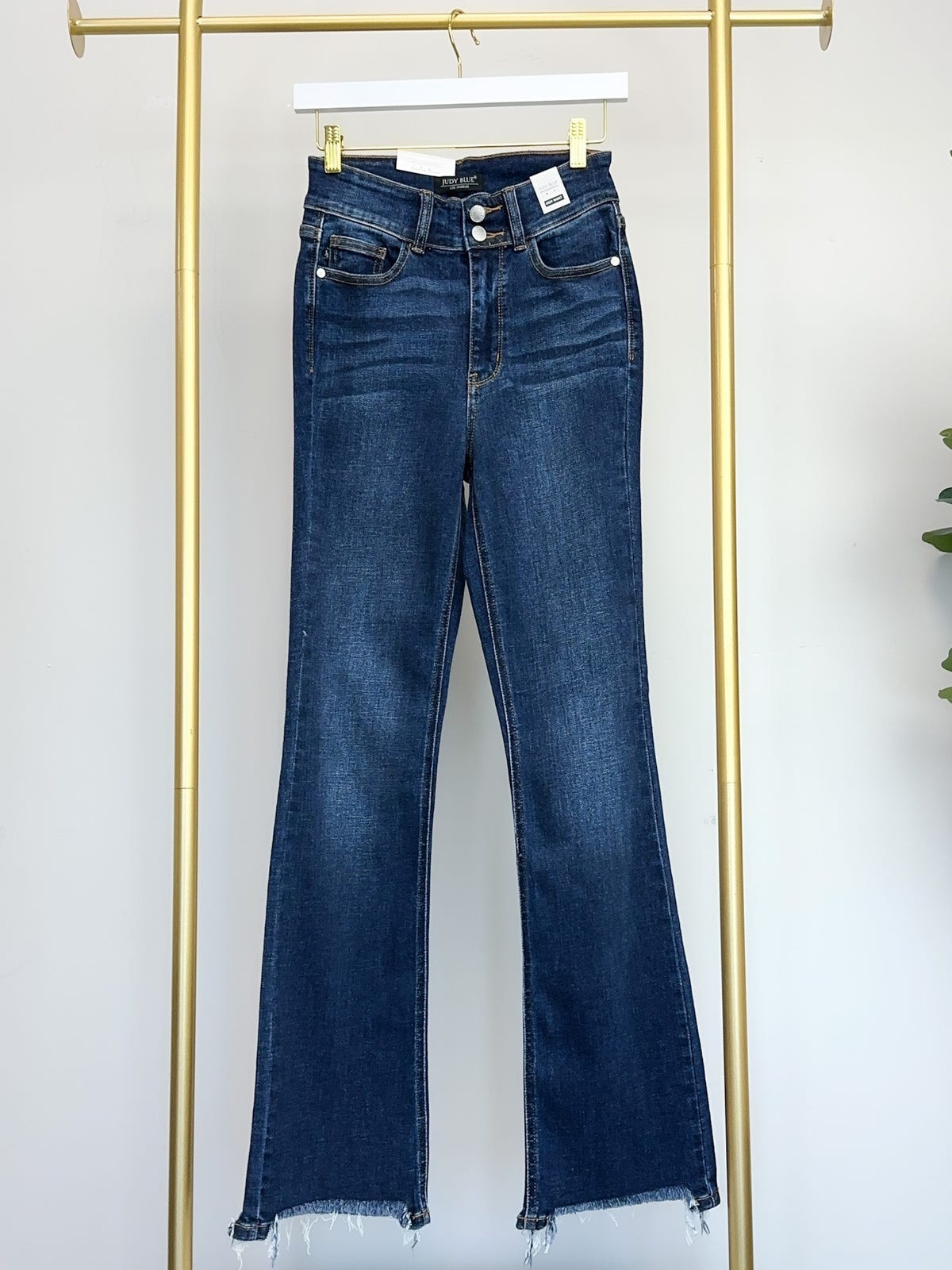 Judy Blue High Waist Vintage Frayed Hem Bootcut Jean| 24