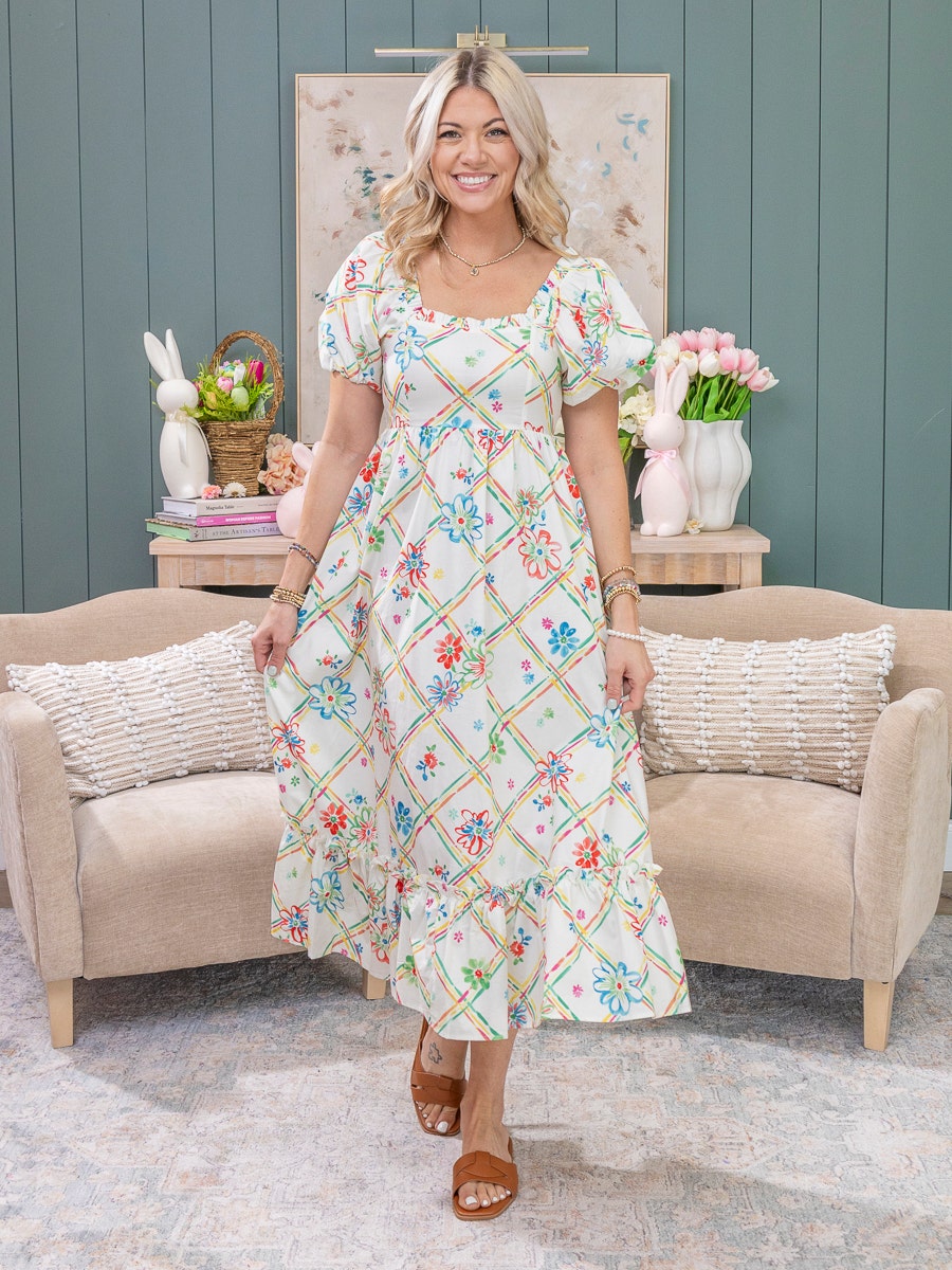 bubble sleeve maxi dress Melina Bubble Sleeve Maxi Dress in Butter Yellow X-Small