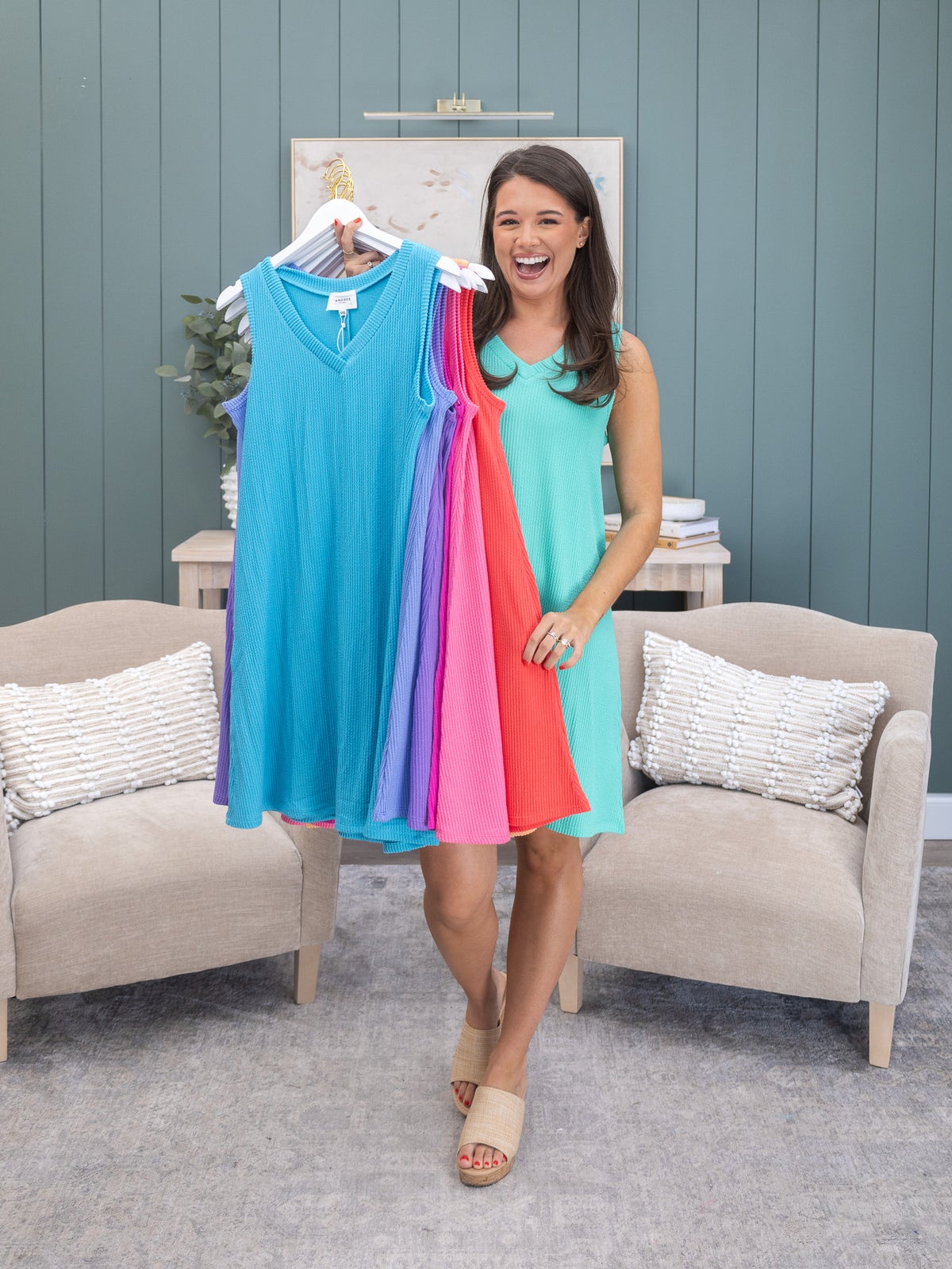 andree blue dress Andree by Unit Ditsy Floral Dress