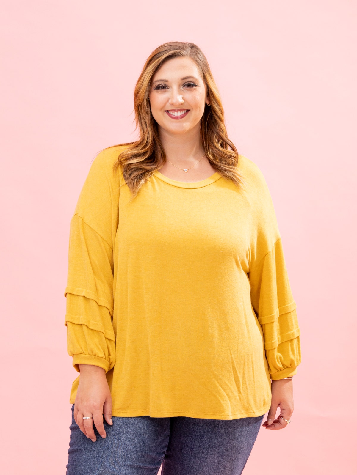 Hacci 3/4 Sleeve Dolman Top