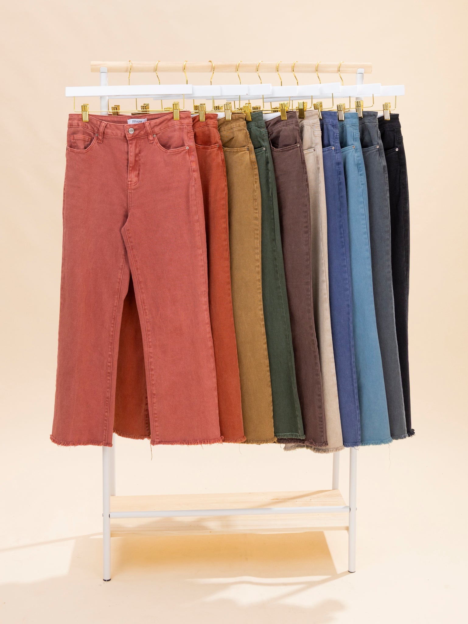 CBONE ゾロ270 Zenana High Waist Cropped Bootcut | S - XL | Great Fashion