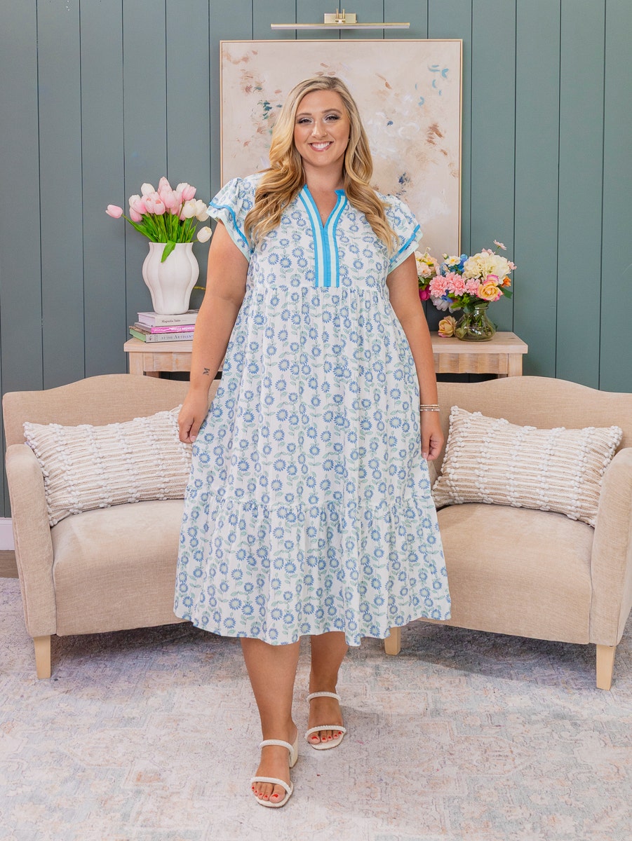 sunflower print midi dress sunflower print midi dress perfect for Easter brunch vibes. Light, breezy, and totally eggstra stylish. #EasterFashion #SunflowerDress #Summer style Size: XL Fabric: Viscous Georgette DM for more details