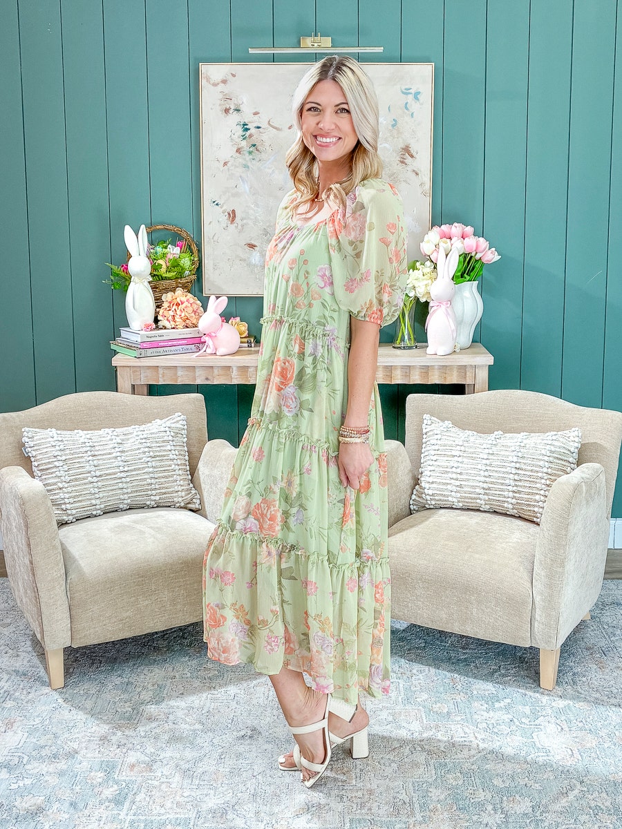 easel maxi dress Easel PRINT MIX TIERED MAXI DRESS Medium