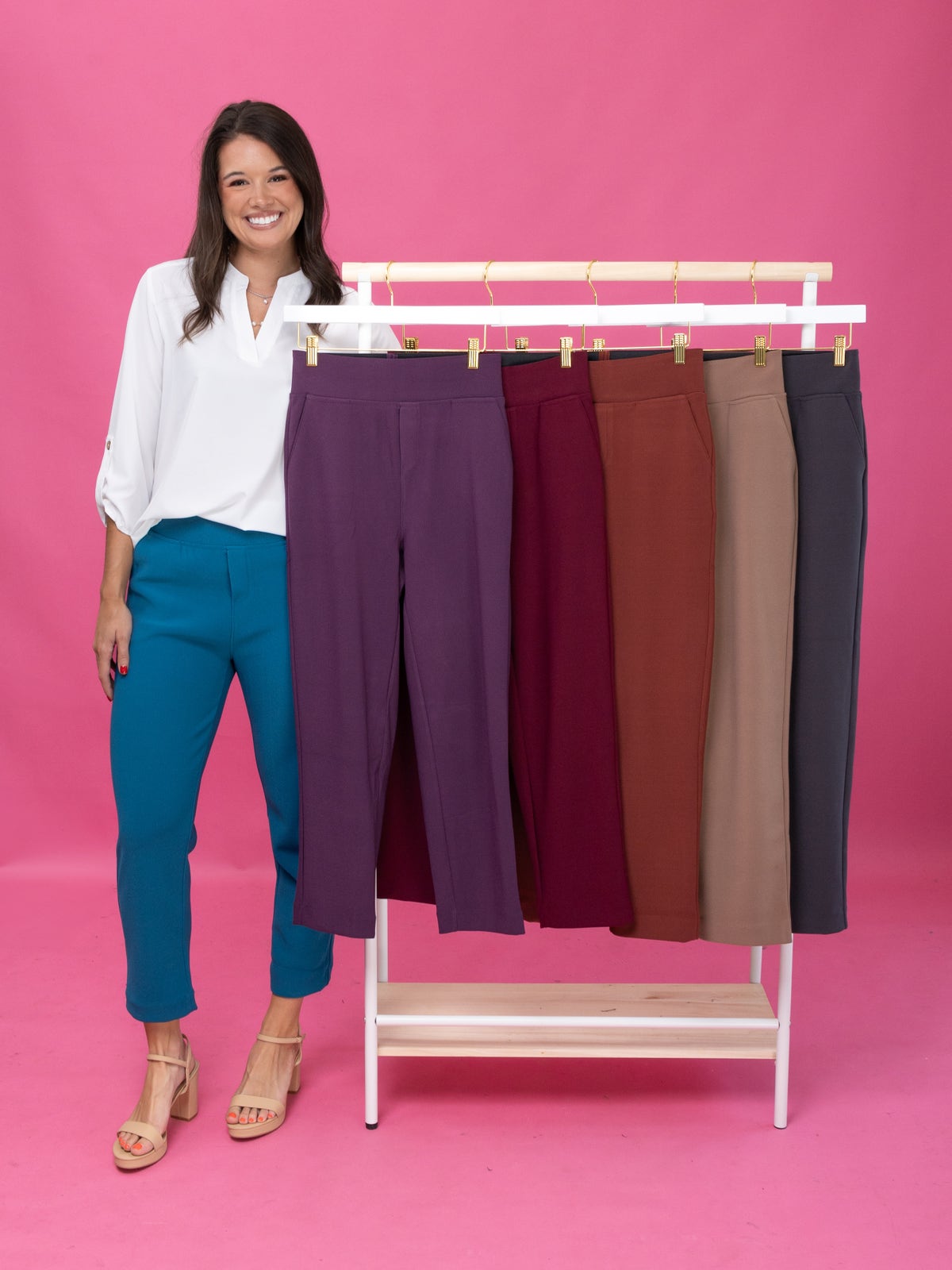 women's pull on dress pants Pull on Slim Dress Pants Women's in Black