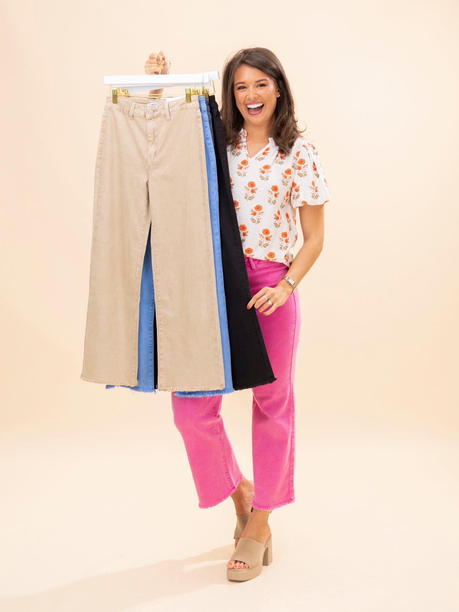 Zenana Acid Wash Frayed Hem Wide Leg Jeans | S-XL *Final Sale