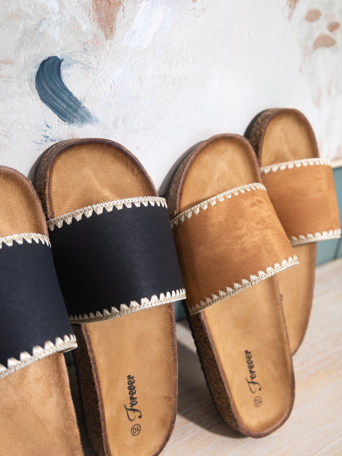 Berk Womens Toe Band Cork Sole Flat Sandal 5-10 Great Fashion