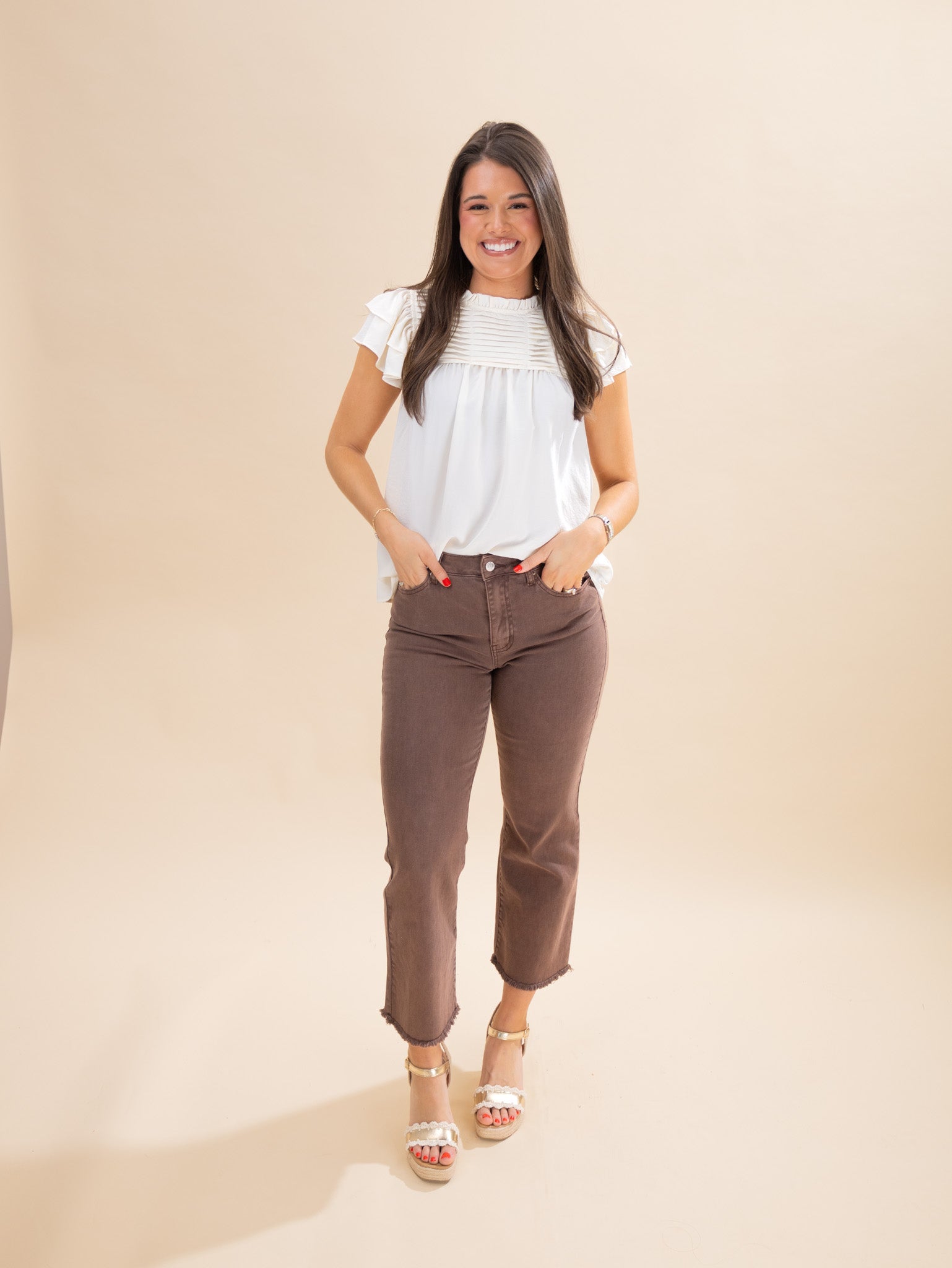 Zenana High Waist Cropped Bootcut | S - XL | Great Fashion