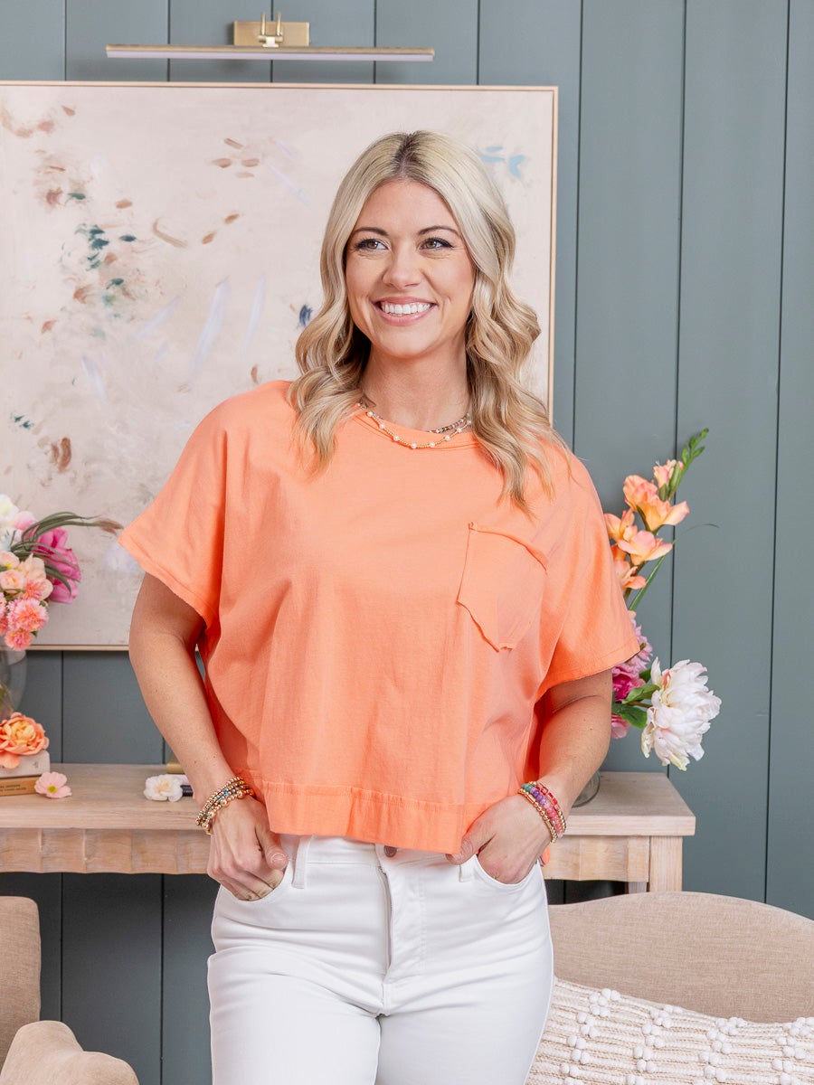 Zenana 100% Cotton Exposed Seam Boxy Top | S/M-L/XL | Great