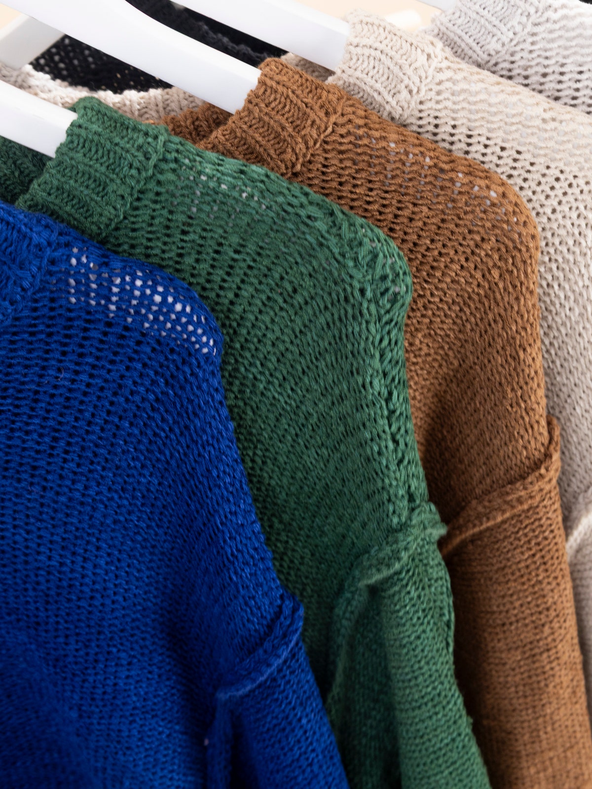 Zenana Exposed Seam Mock Neck Long Sleeve Sweater
