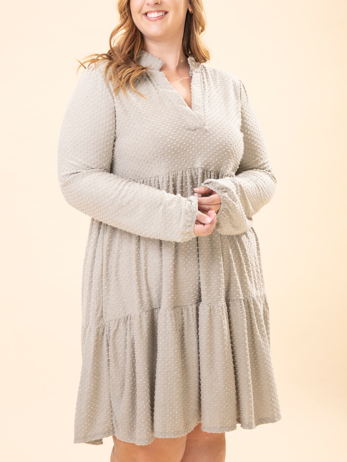 knee length dresses for ladies The Elisabeth Dress in Medium Weight Swiss Dot – Angele.H Paris