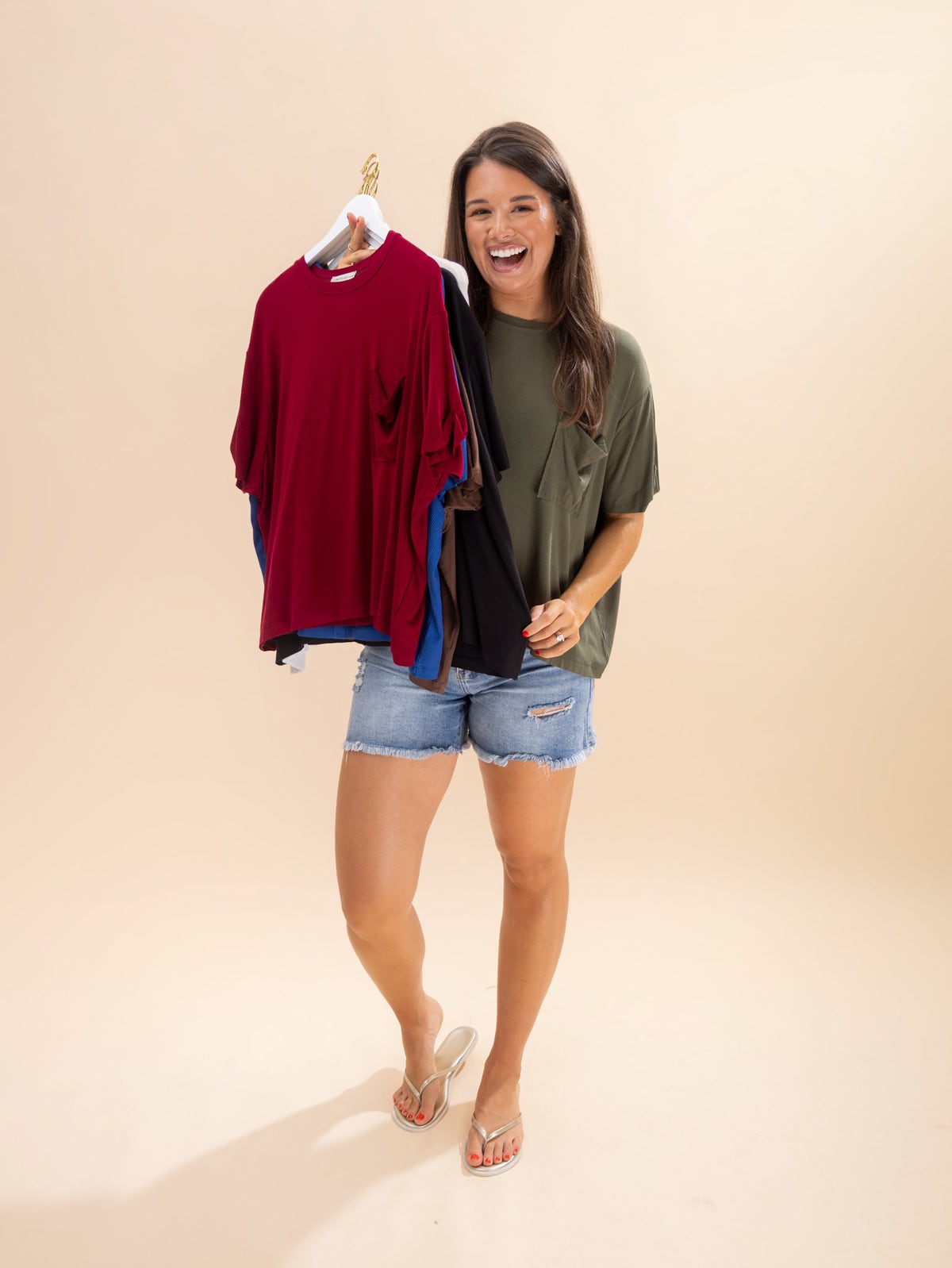 Zenana Women's Cotton Crew Neck Short Sleeve T-Shirt - Relaxed Fit Basic Tee