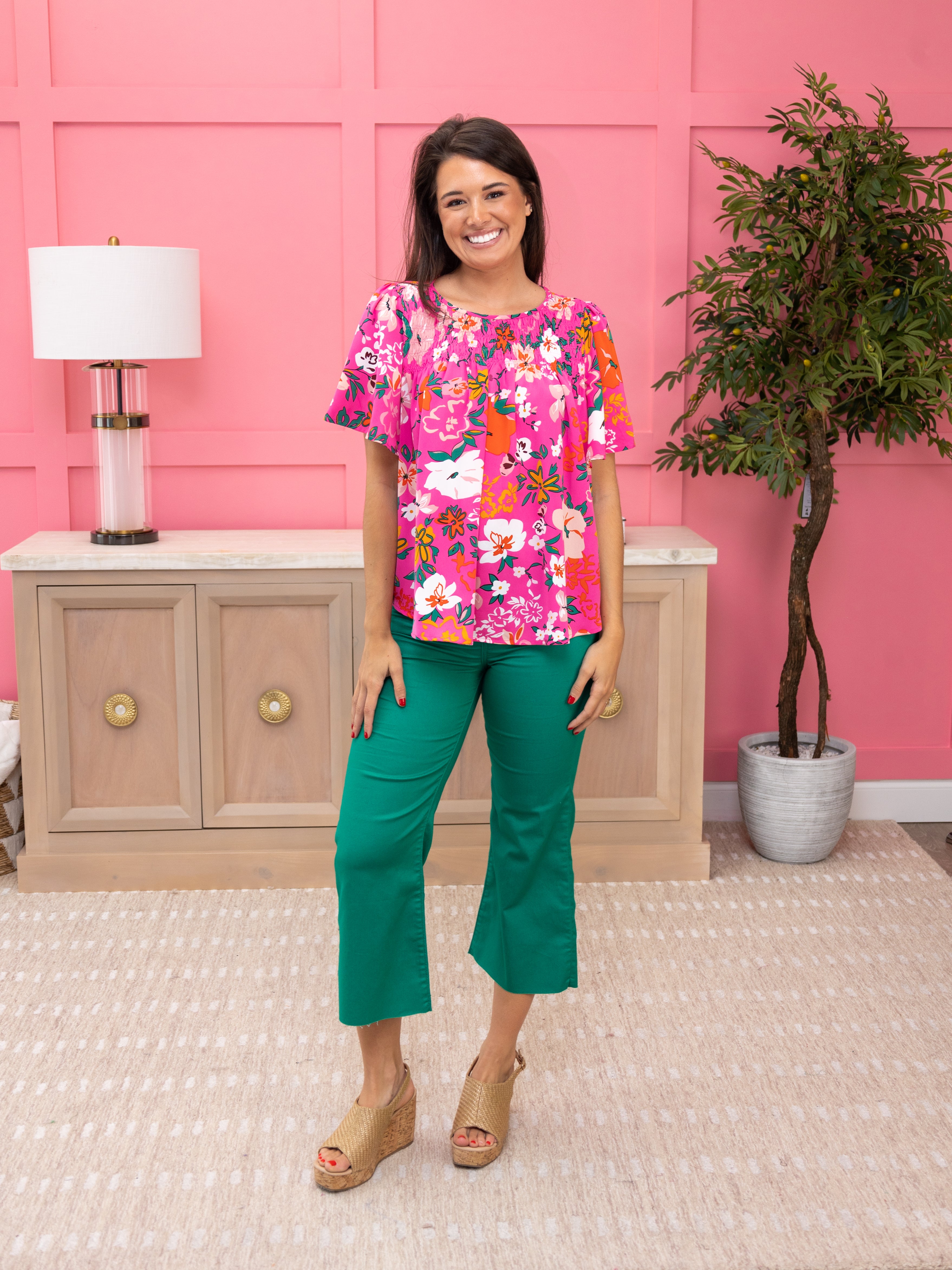 Zenana High Rise Flare Cropped Pants | S - 3X | Great Fashion