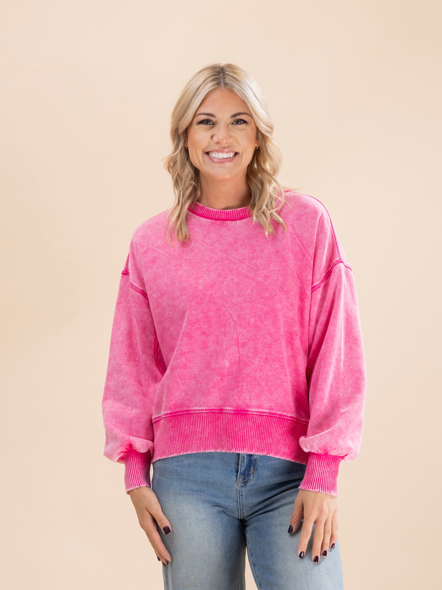 Zenana Acid Wash Fleece Oversized Pullover | S-3X | Great Fashion