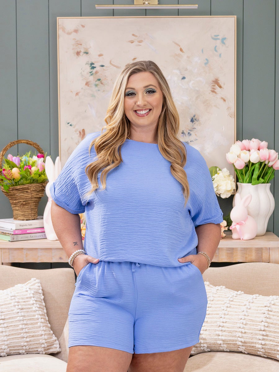 Zenana Woven Airflow Top & Shorts Set | S-XL | Great Fashion