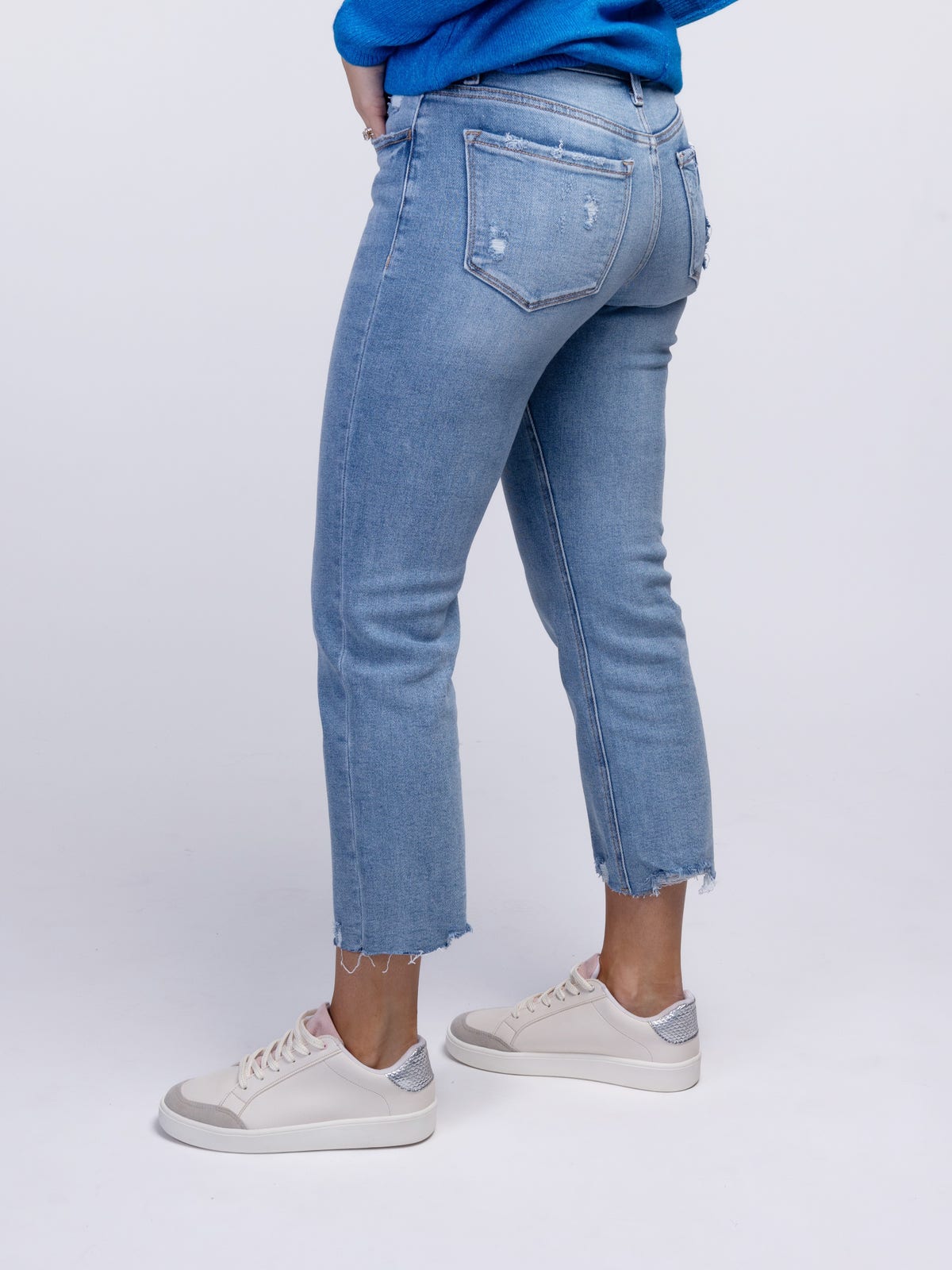 Lovervet • High Rise Wide Leg Jeans - Striped