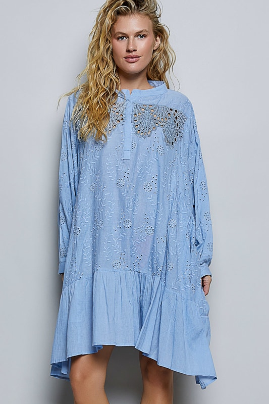 Sky Blue Embroidered Eyelet Dress | Deep South Pout | Trendy Women's  Clothing & Accessories  New Arrivals Daily