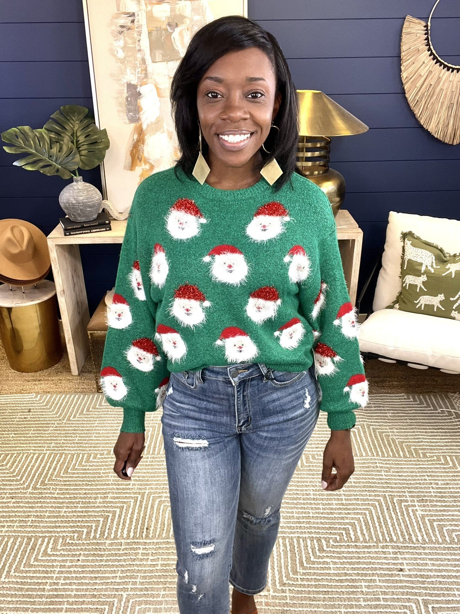 mrs claus cardigan