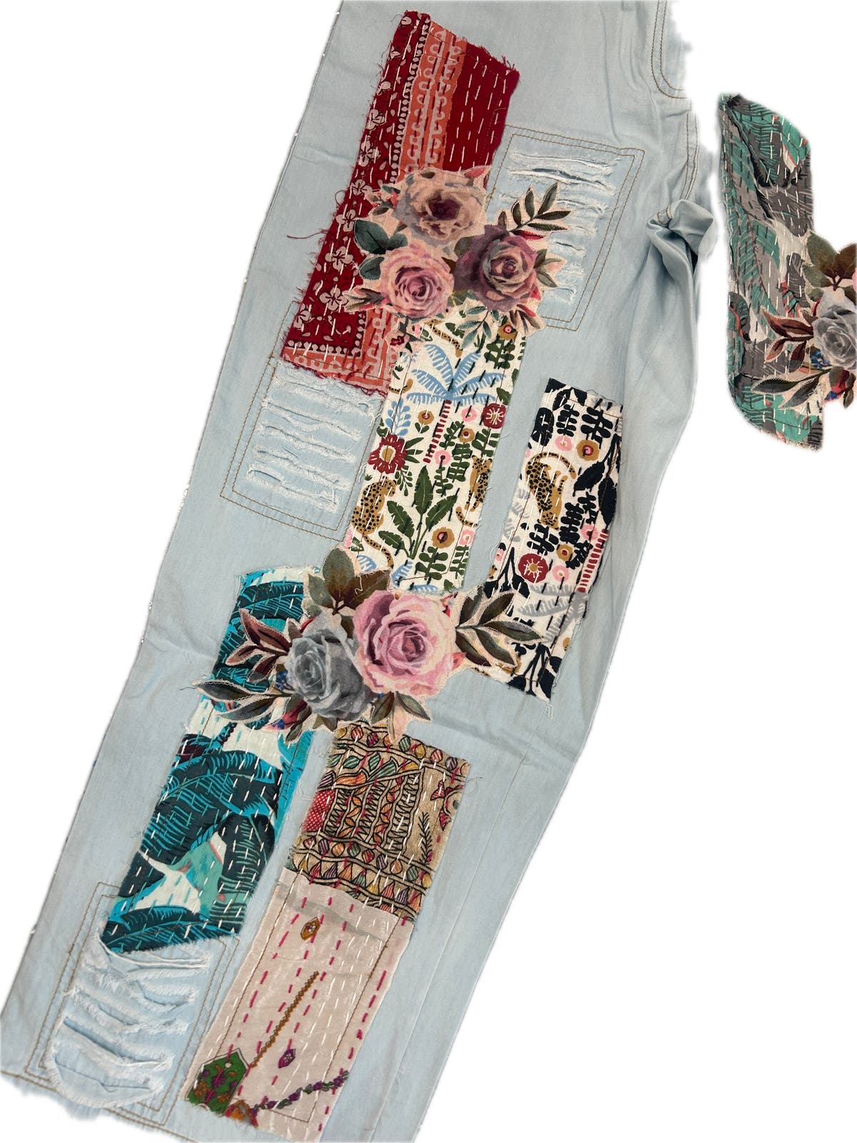 papier パピエ　デニム　denimenfantwrappedskirt papier パピエデニムdenimenfantwrappedskirt