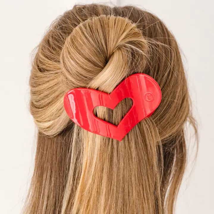 Red Queen of Hearts Flat Hair Clip *Final Sale* | Emily's Boutique