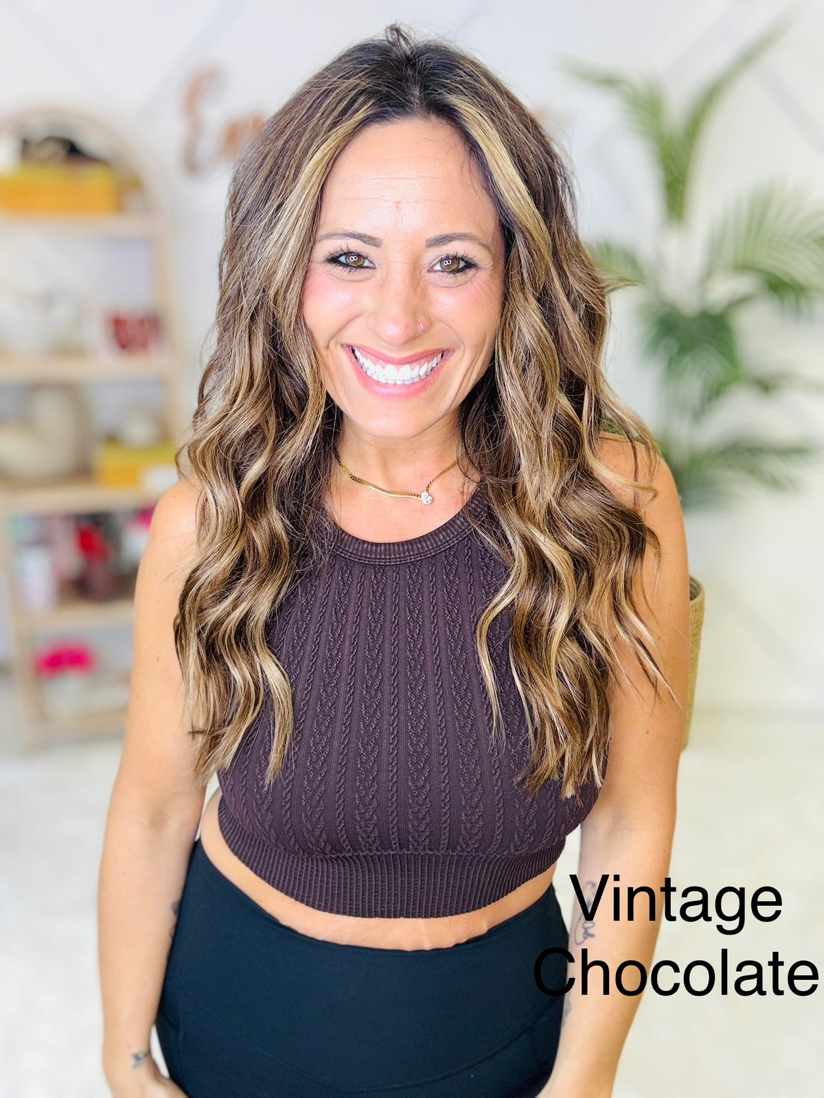 Nikibiki Cable Knit Seamless Bralette | Engel Lane Boutique