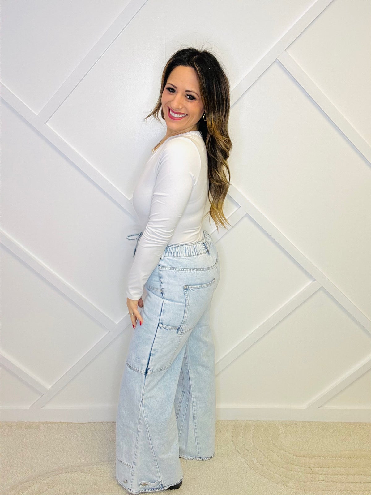 【BAON】Bevil Summer Wash Denim Wide Pants Bibi Mineral Wash Wide Leg Denim | Engel Lane Boutique