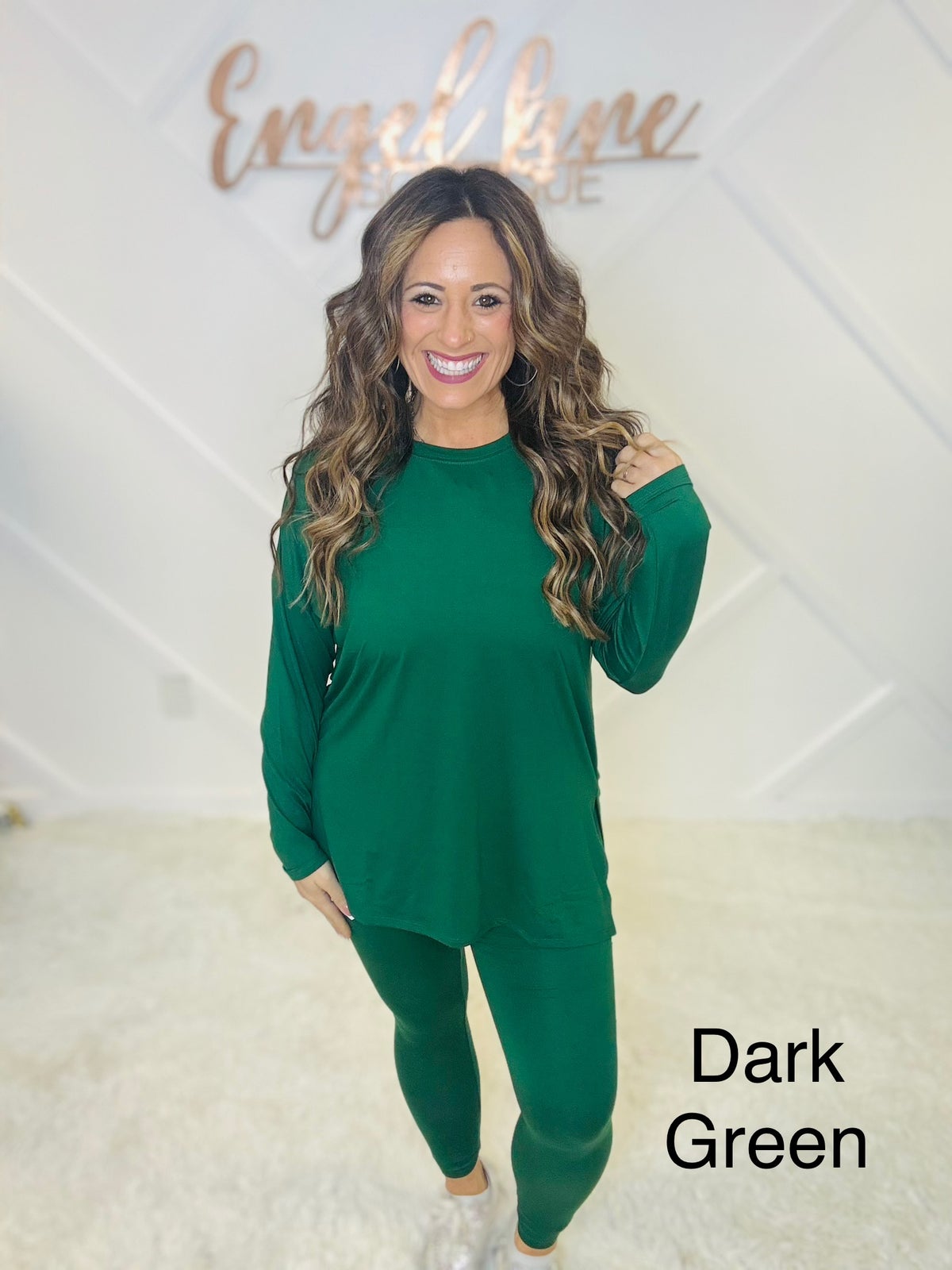 Zenana Buttery Soft Long Sleeve Tunic & Legging Set | Engel Lane