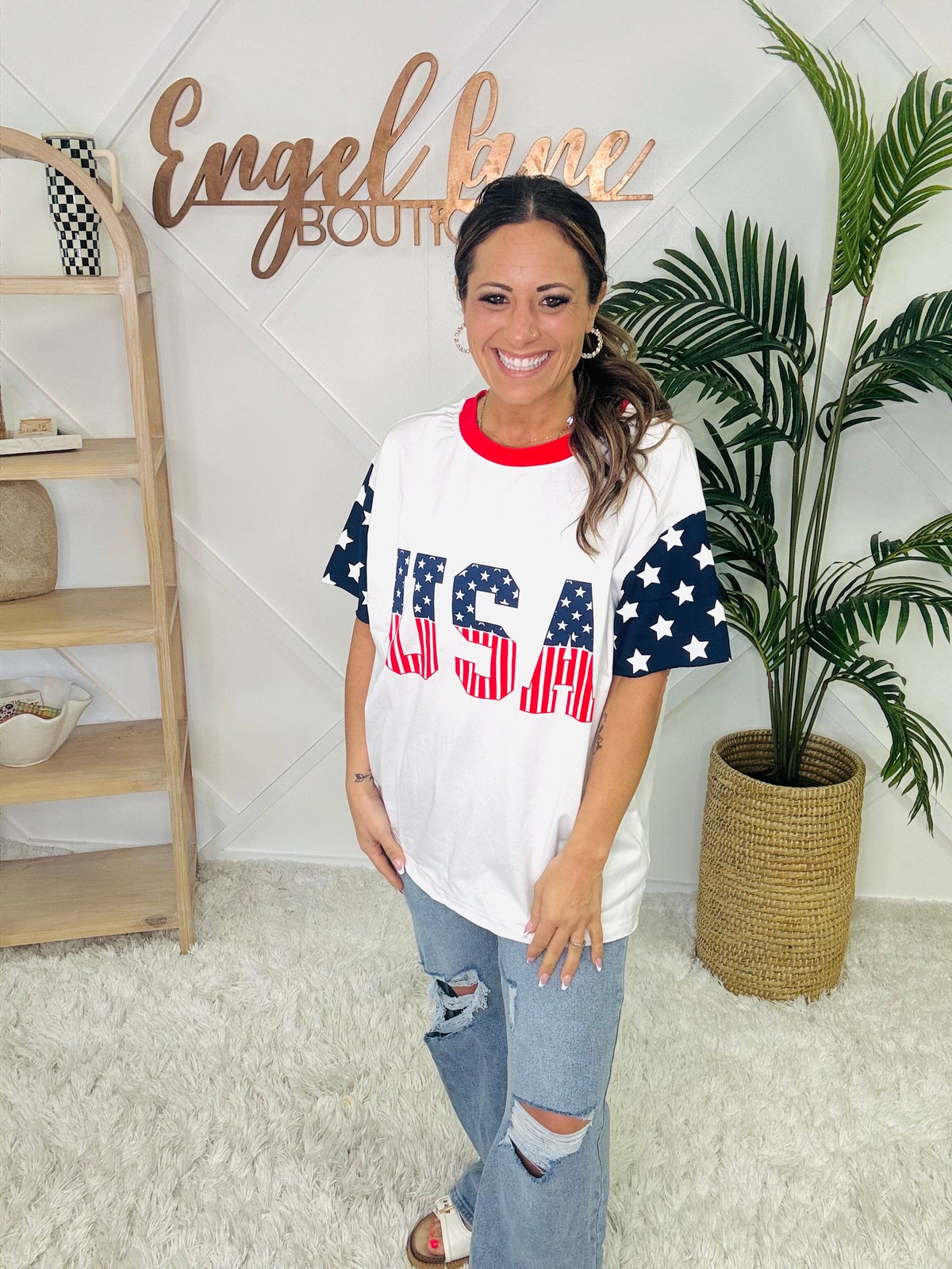Ampersand & Avenue All American Girl Boyfriend Tee *Final