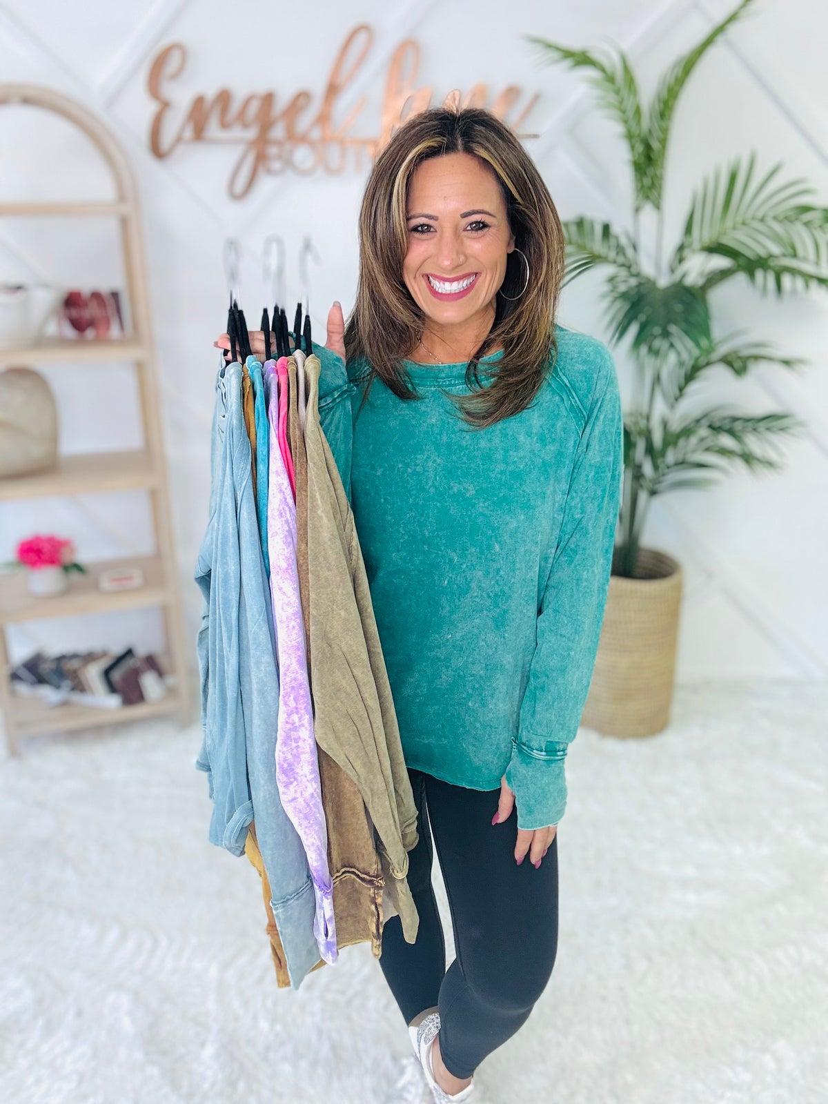 Zenana Thumb Hole Long Sleeve Top | Engel Lane Boutique