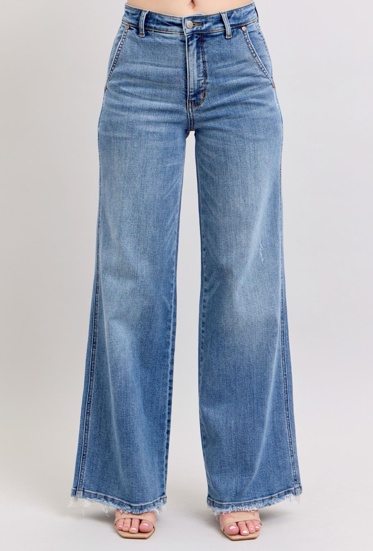 Shelby Hi-Rise Retro Wide Denim Judy Blue Shop Envy Boutique