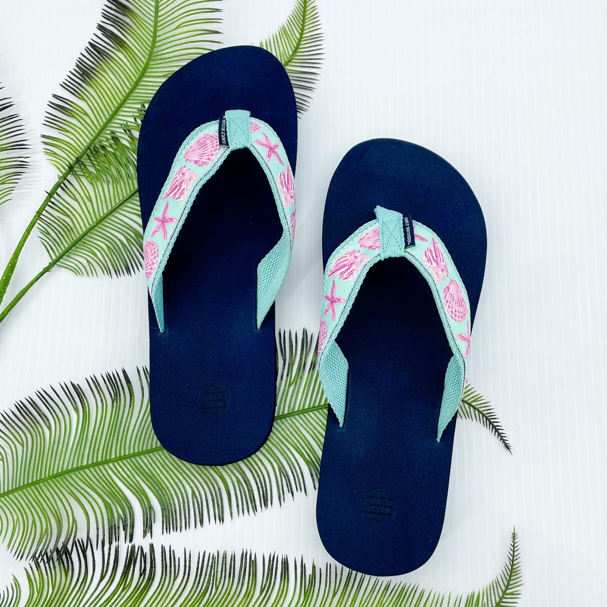 CC WOVEN FLIP FLOP WHITE MIX BLACK SHEEPSKIN