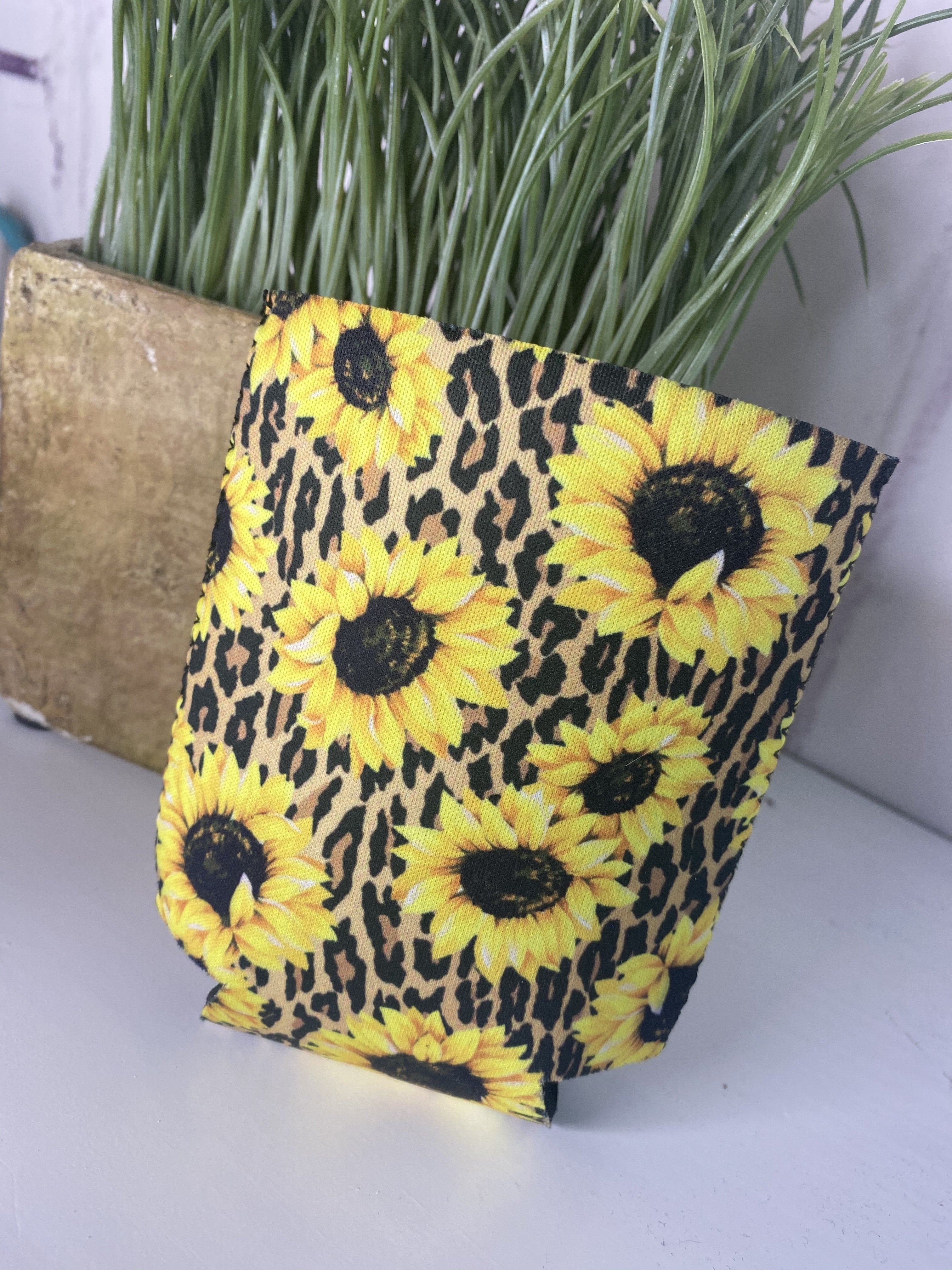 sunflower koozie