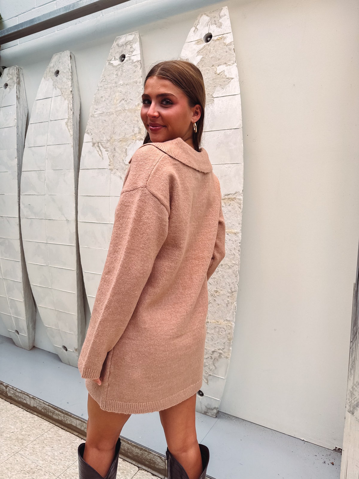 sweater dress 80s 80s Willi of California Gray Sweater Dress Size S  CRITERIA VINTAGE