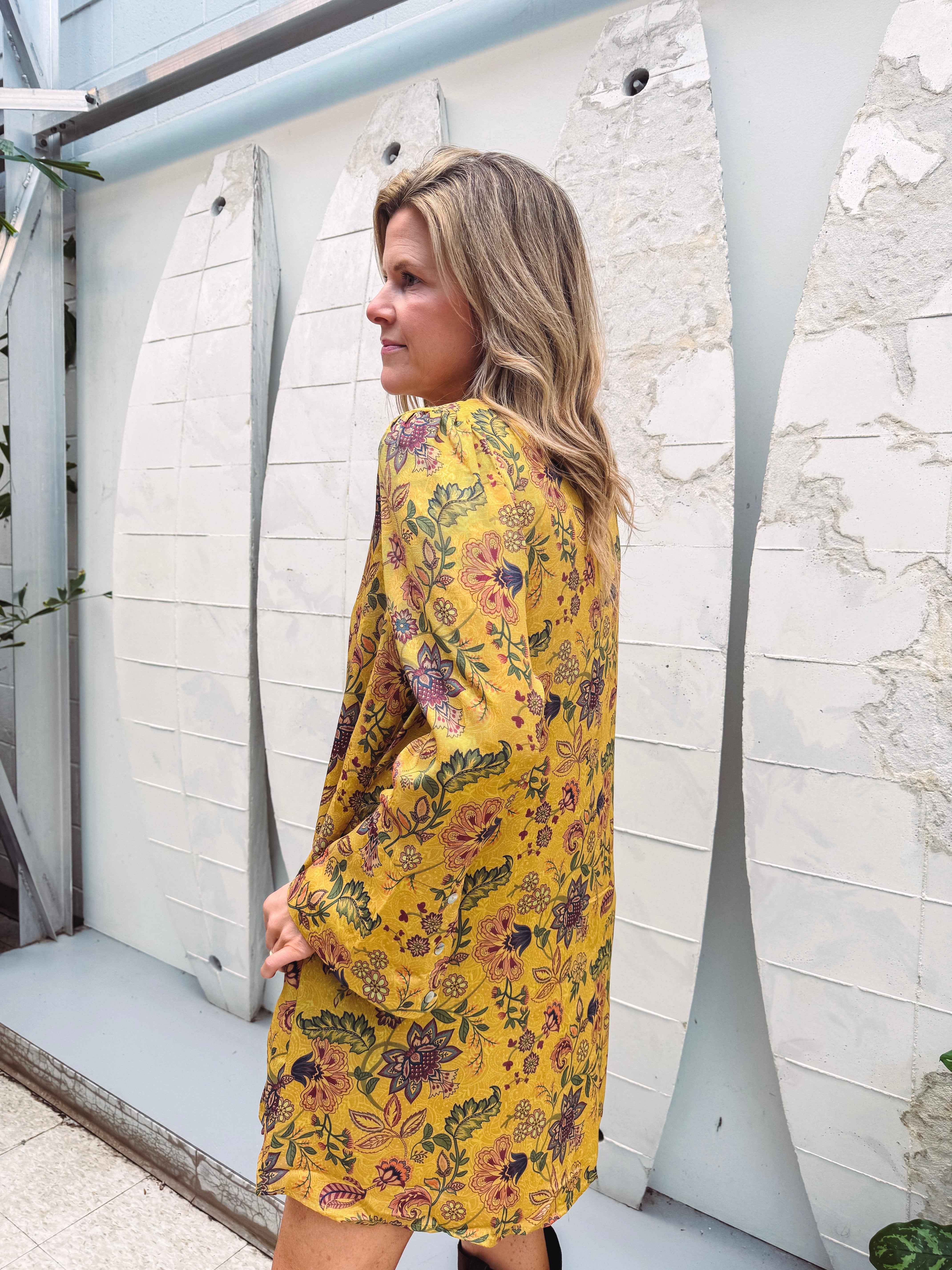 ワンピース herlipto Floral Dress Golden Hour GOLDEN HOUR FLORAL DRESS | Shop Fira Boutique | Effortless