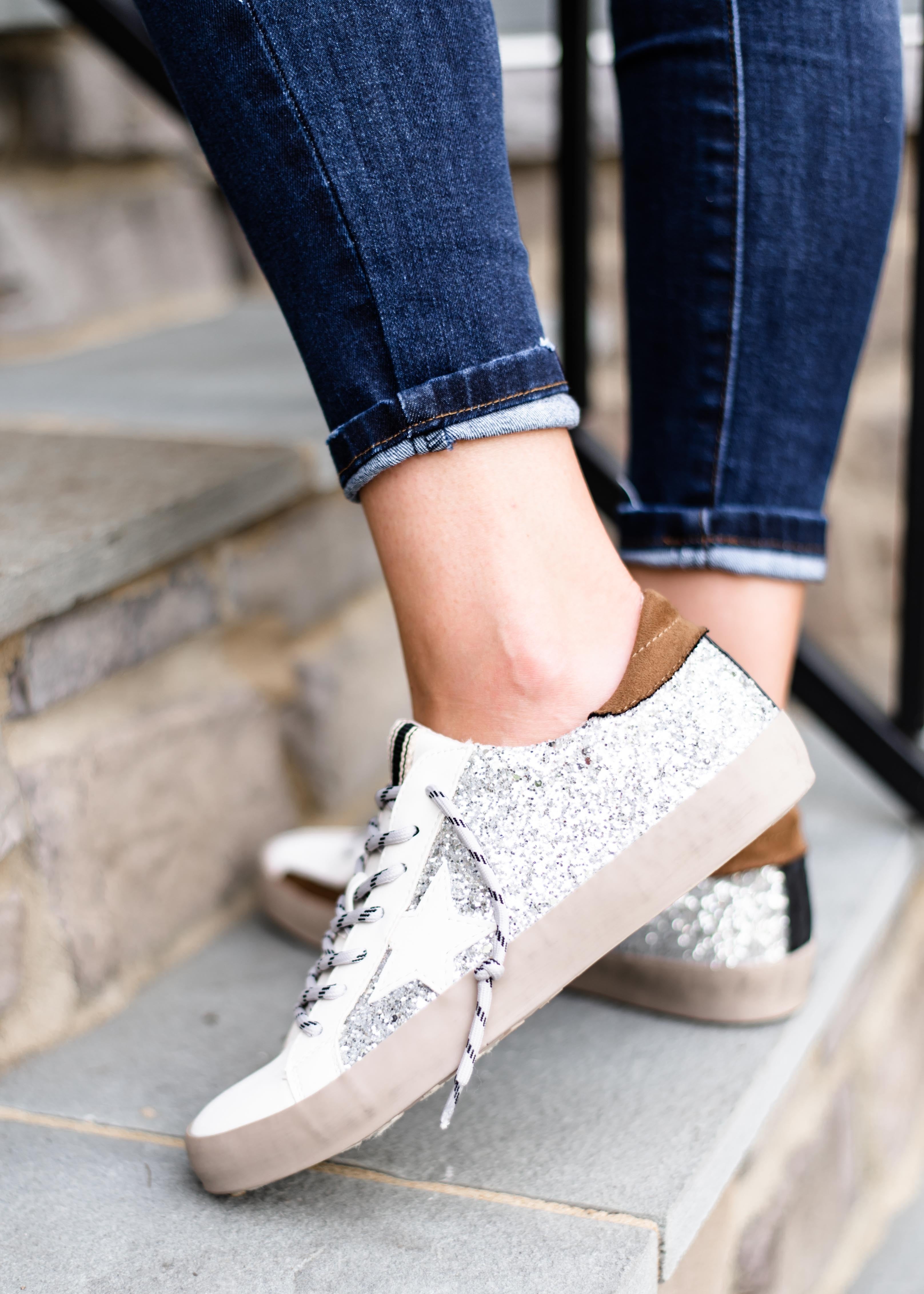 shu shop glitter sneakers
