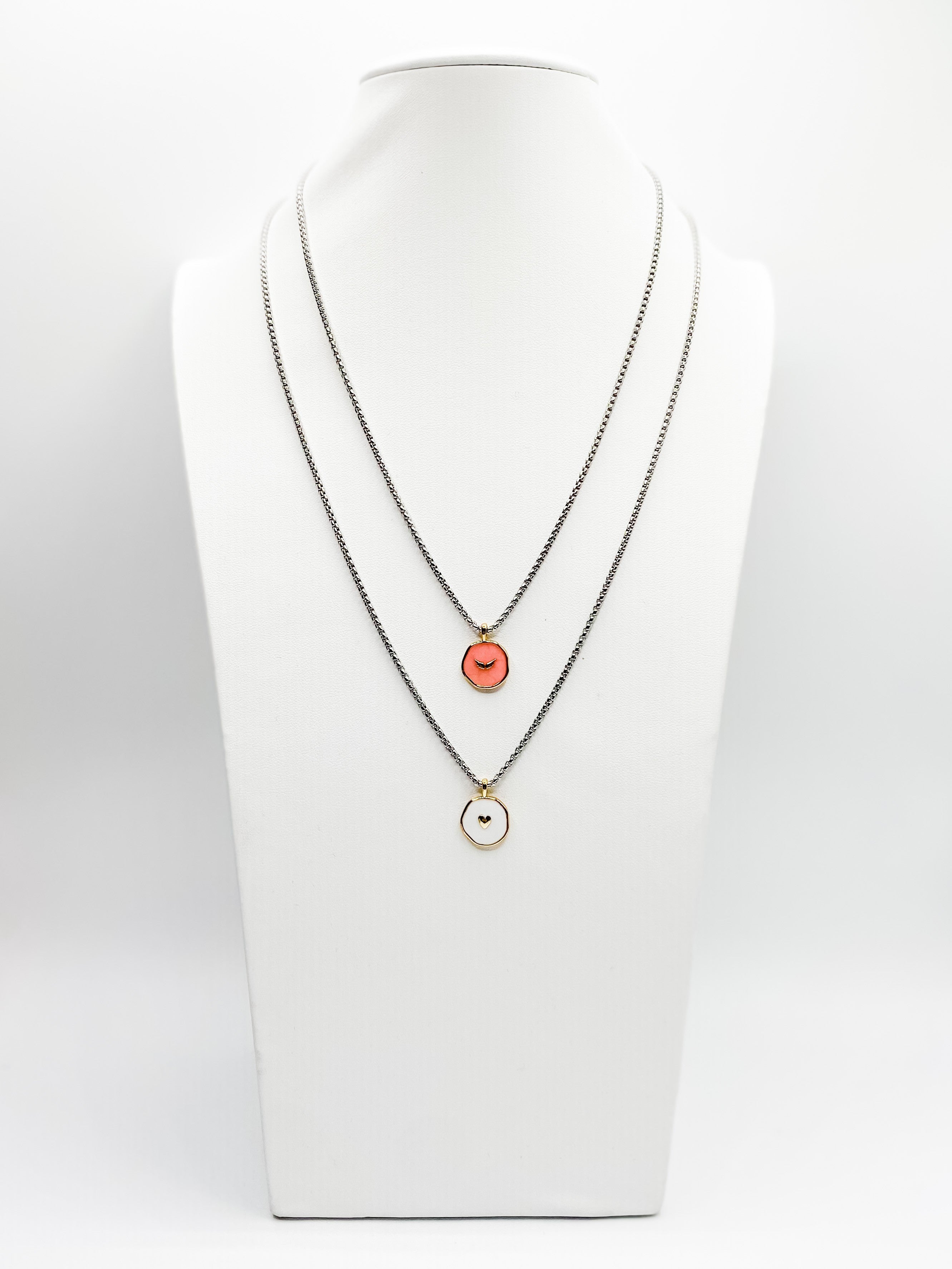Short Thin Box Chain Necklace W 