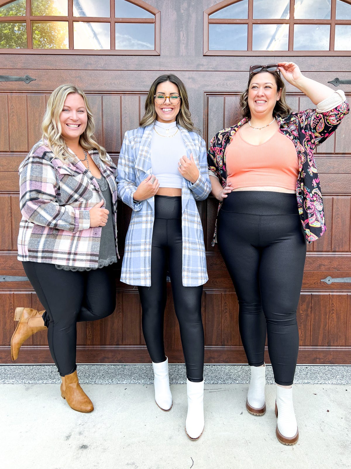 RESTOCK! PLUS/REG SPANX DUPE PEBBLE LEGGINGS THE BEST!!!!!!! Black Foil Scale Leggings