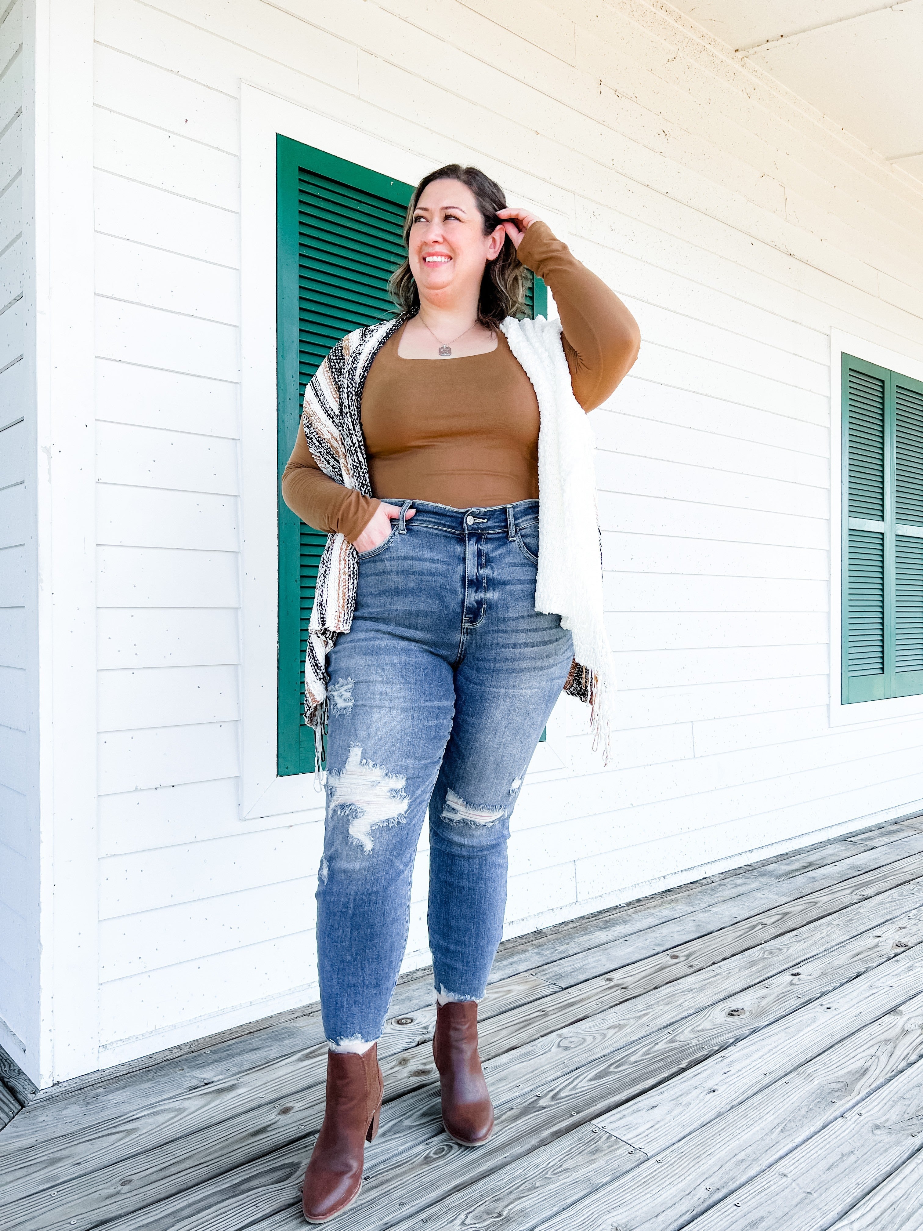 Tight Fitting Boyfriend Jeans