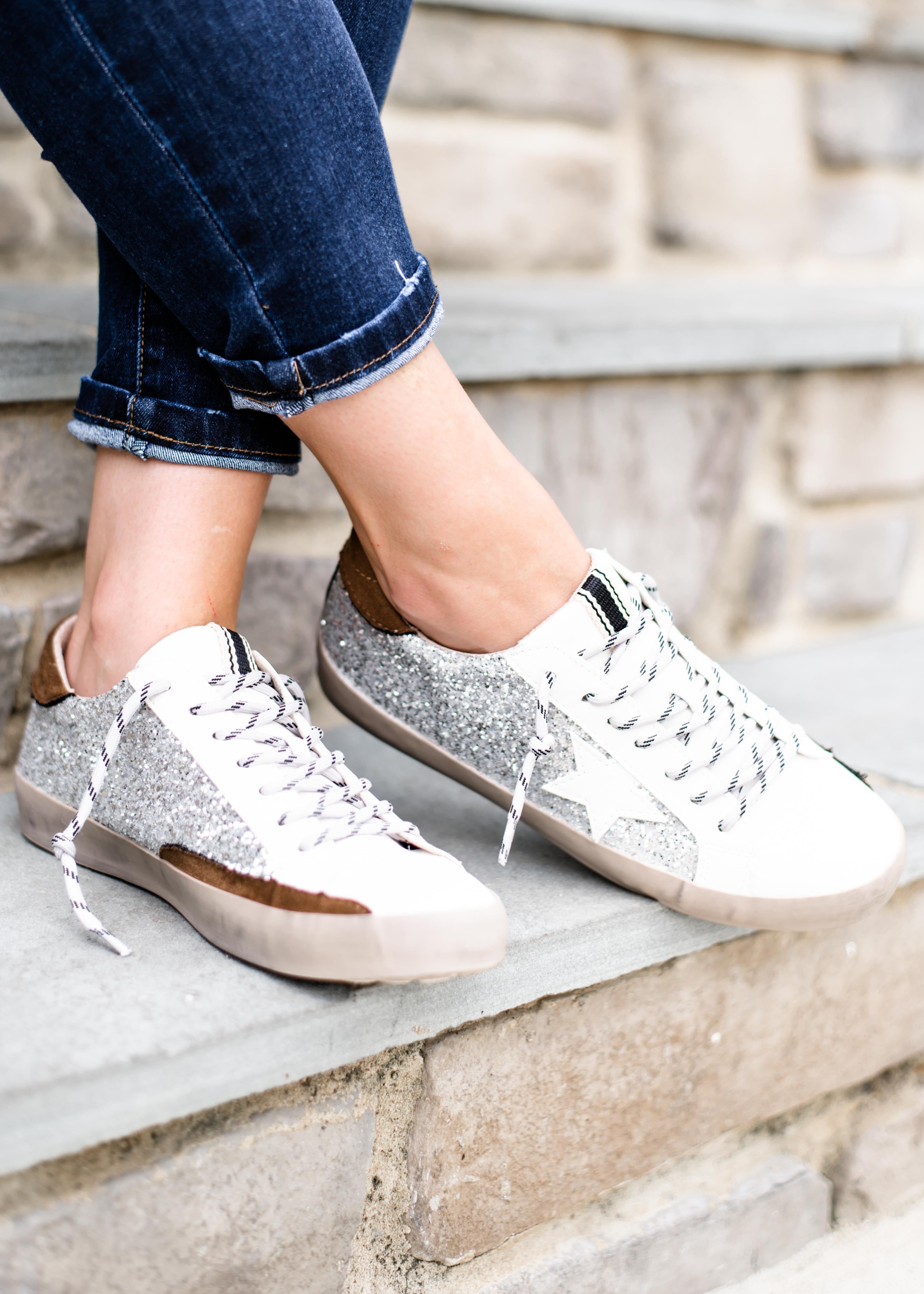 shu shop glitter sneakers