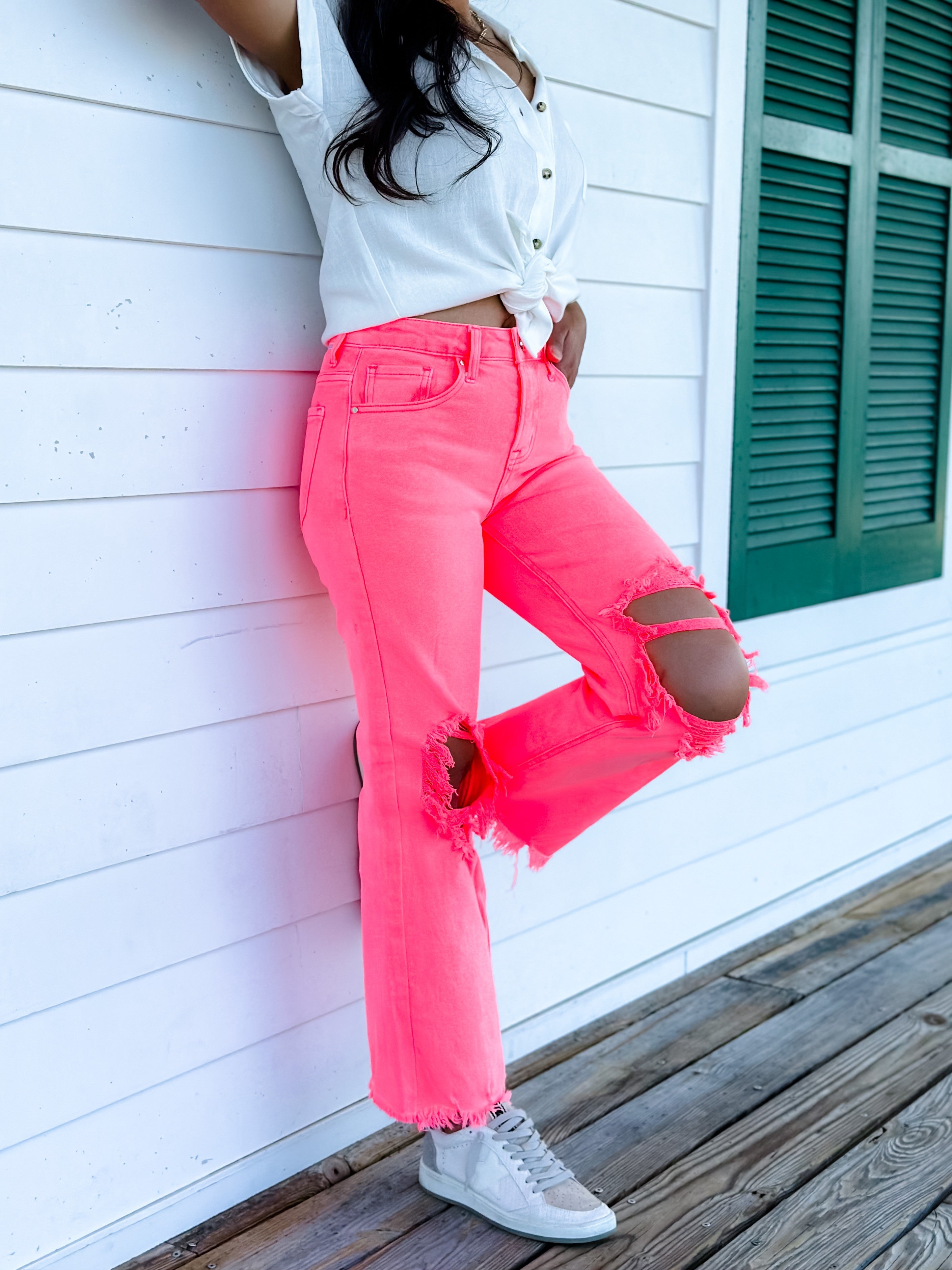 Bibiy. ピンクフレアパンツ 巣立っ 