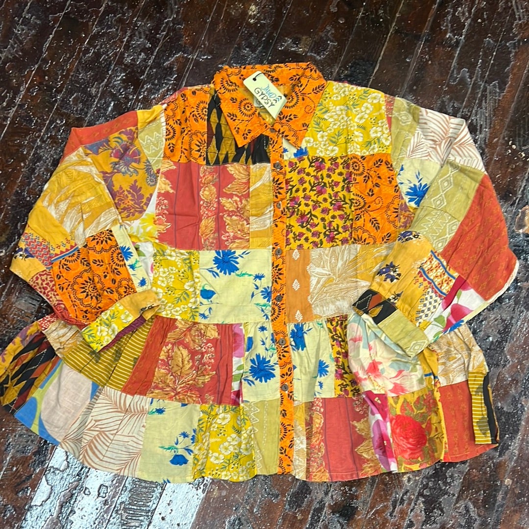 Jaded Gypsy ~ Patchwork Sunrise Top | Frou-Frou Collection