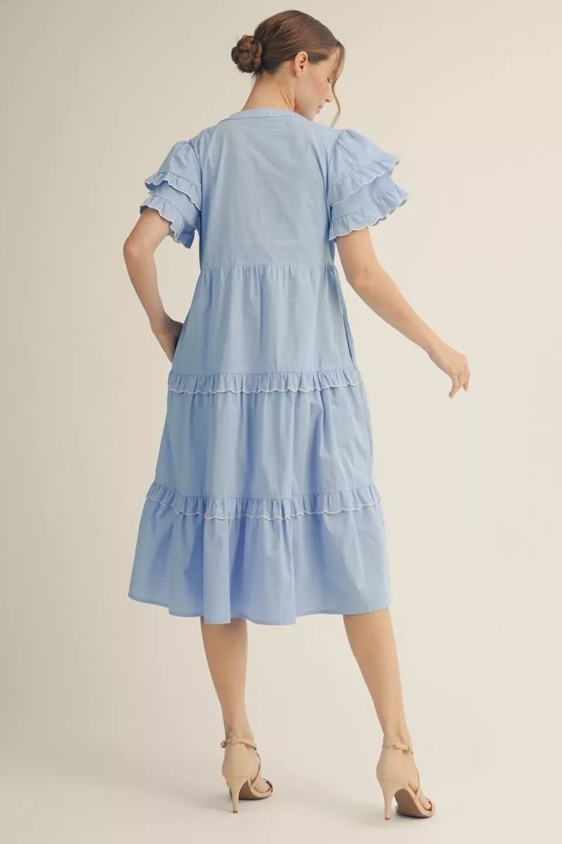 Fall Color Block Dress | Frou-Frou Collection