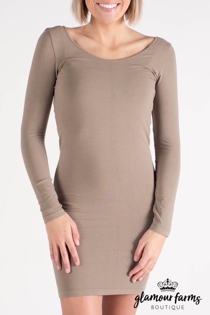 sku008m | Ahh-mazing Long Sleeve Dress Shaper