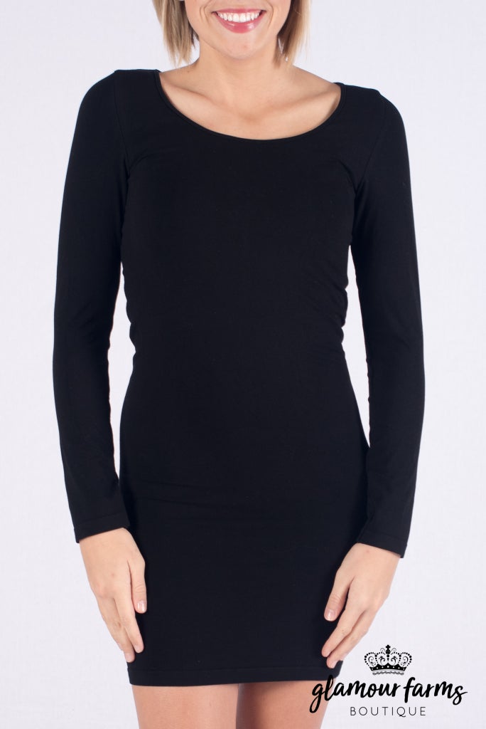 sku008c | Curvy Ahh-mazing Long Sleeve Dress Shaper